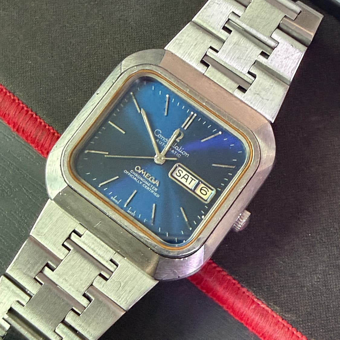 빈티지 오메가 컨스틸레이션 사각 워치 상품이미지1