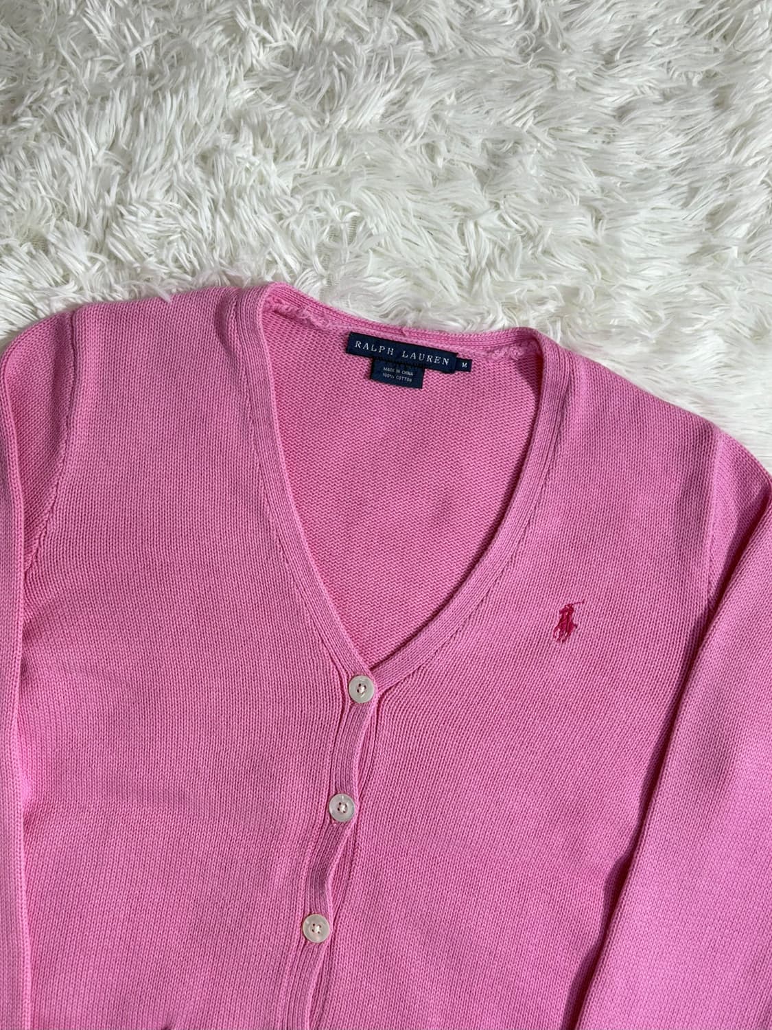 폴로 랄프로렌 핑크 포니 가디건 상품이미지4