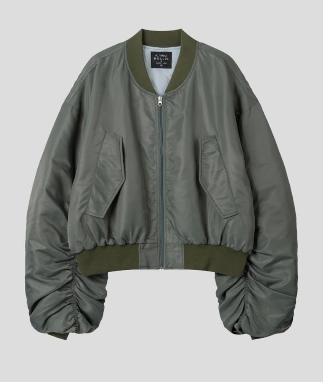 C649 Ma-1 cropp shirring jumper 상품이미지1