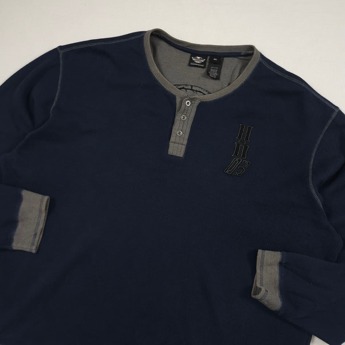 (4XL) 할리 데이비슨 자수 롱슬리브 상품이미지1