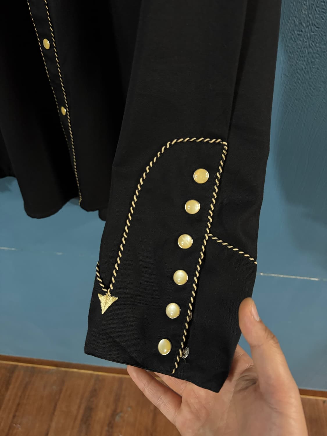 Scully Black Embroidered Pearl Snap Shir 상품이미지7