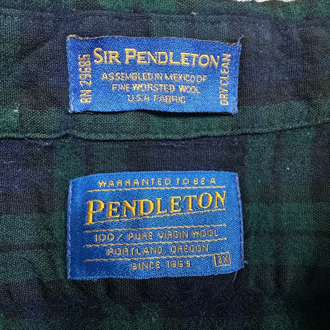 ✨ (바배) 펜들턴 80s 체크 셔츠  상품이미지3