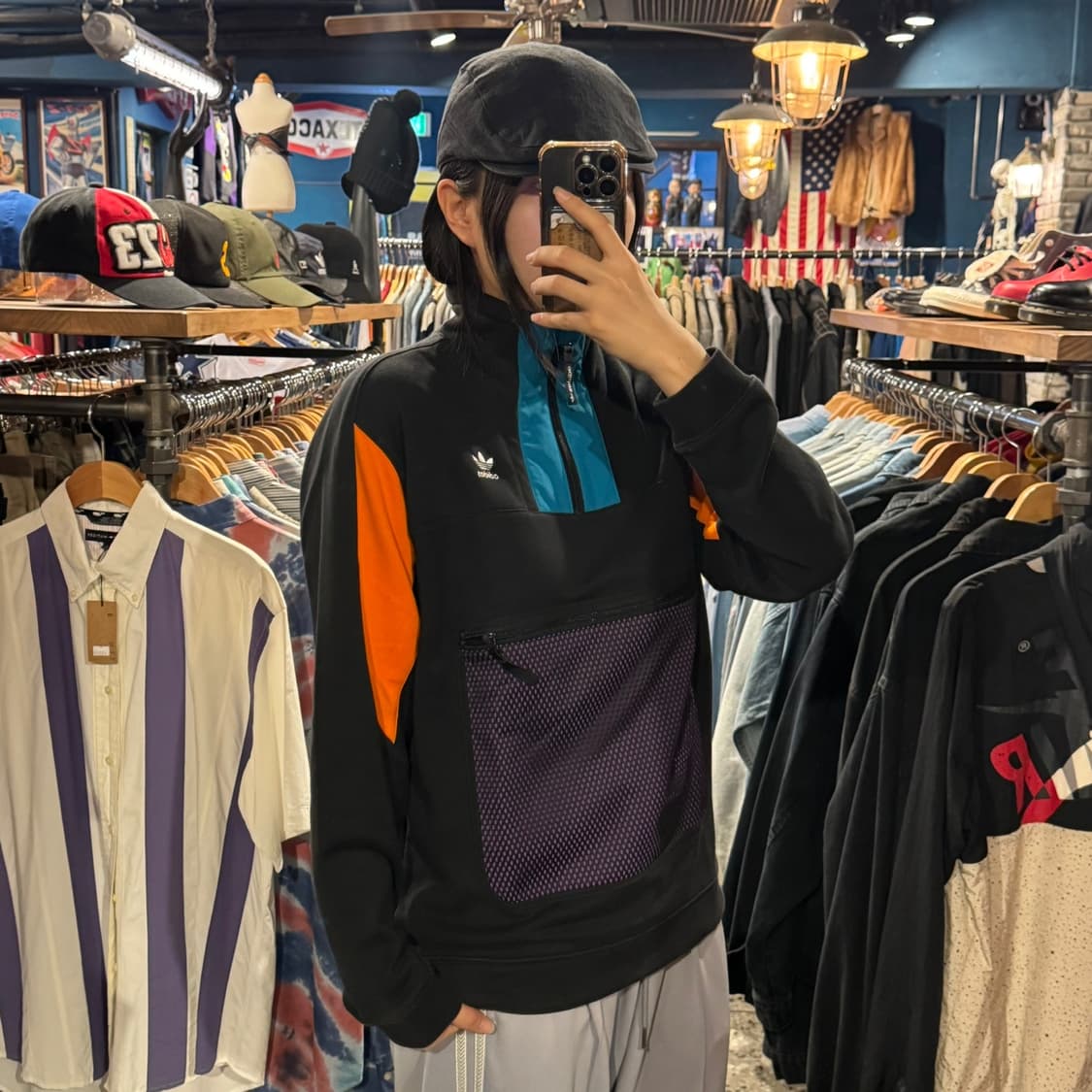 adidas 아디다스 쿼터 집업 스웻 맨투맨 상품이미지2