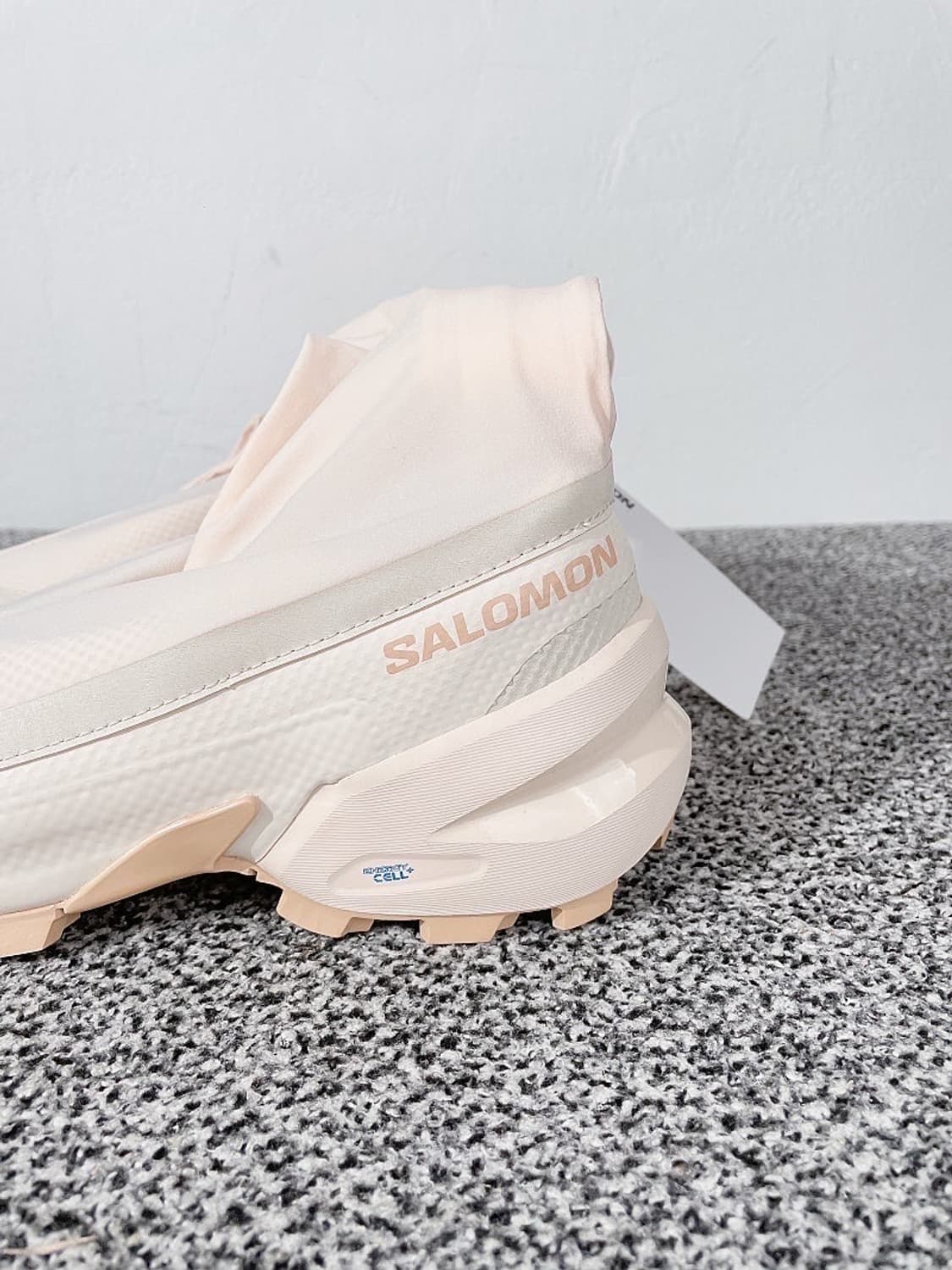 (정품/새상품) MM6 X 살로몬 여성 바닐라 크림 타이 하이 부츠 상품이미지3