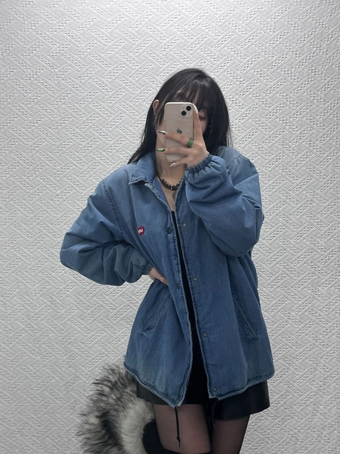 리바이스 캐주얼 빈티지 오버핏 데님 봄버 자켓 L C08864 상품이미지1