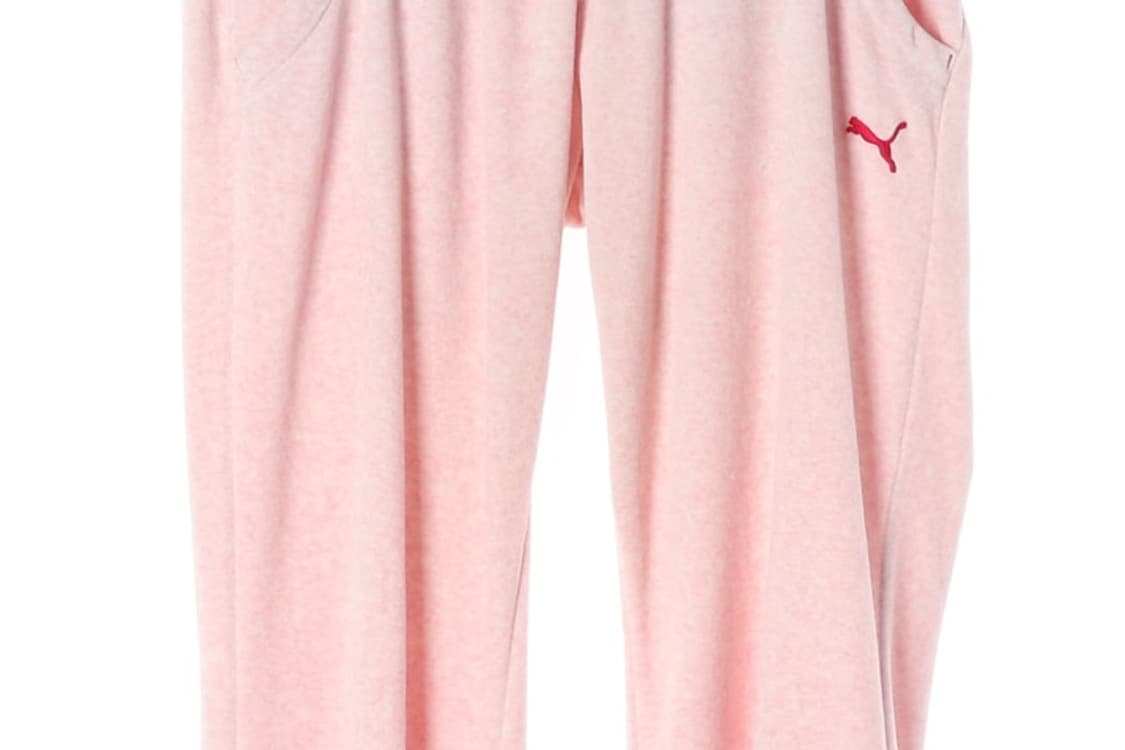PUMA 핑크 벨루어 트랙 팬츠 M 상품이미지4
