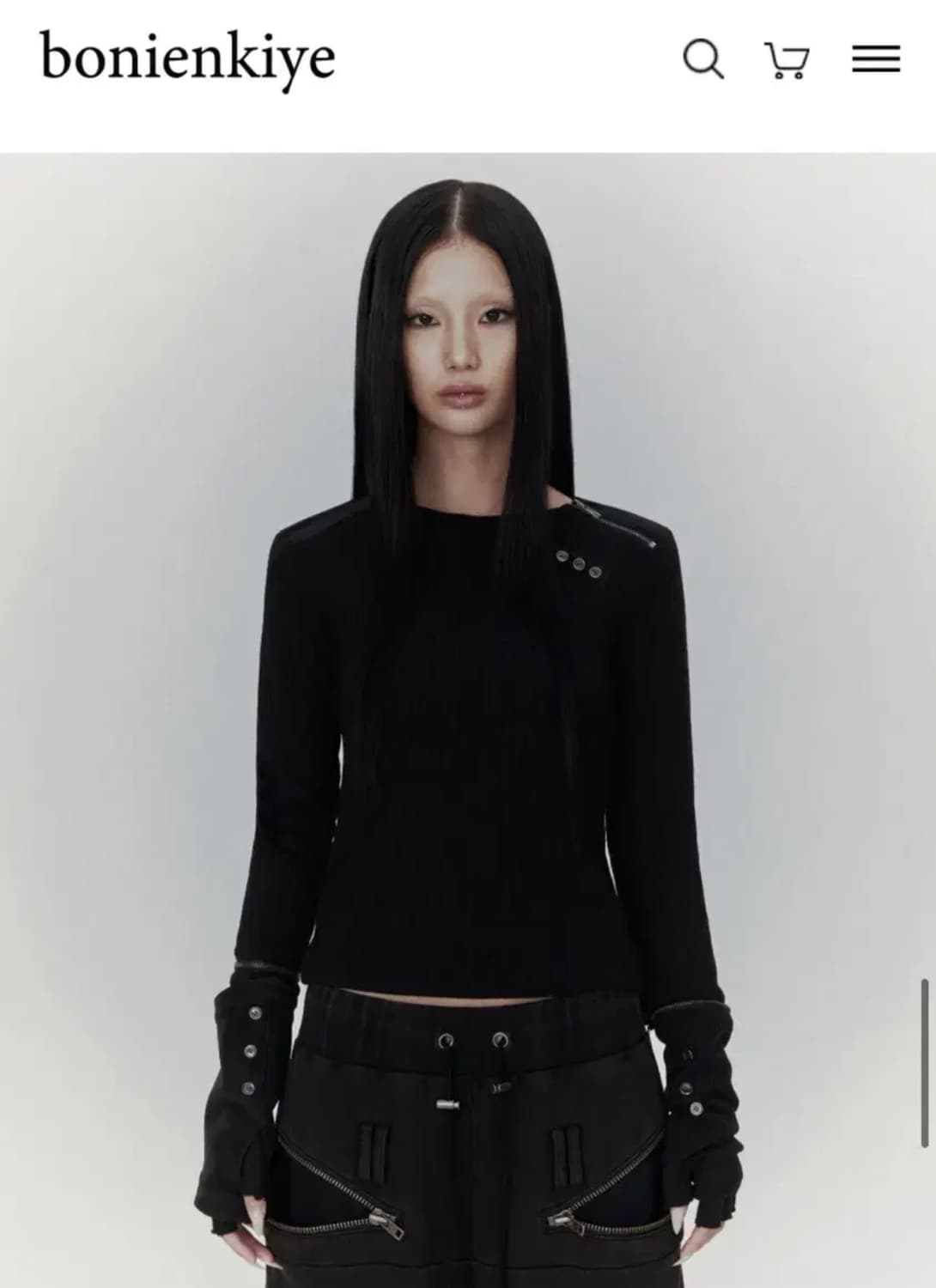 Detachable Zipper Leather Top 상품이미지4