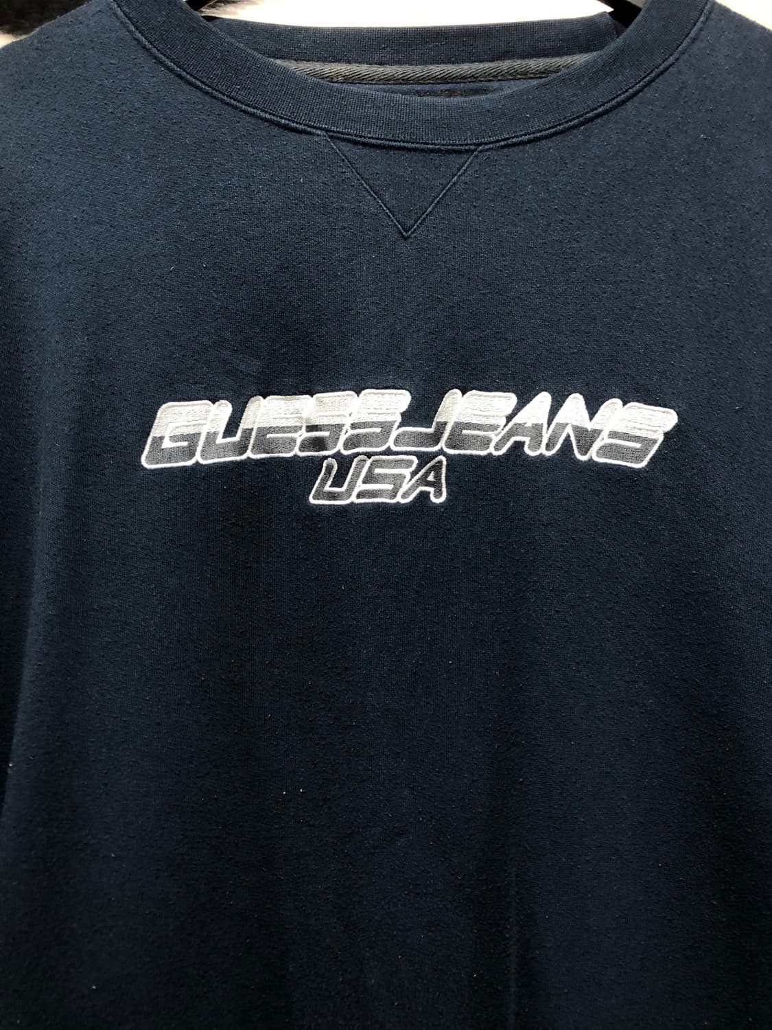 Guess 배색 프린팅 포인트 맨투맨 상품이미지3