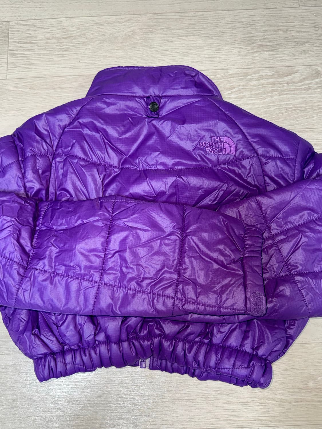 노스페이스 빈티지 퍼플 패딩 90 상품이미지5