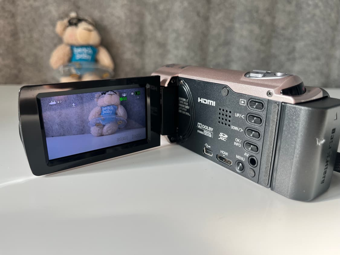 S급/ 영상만/ 찐특가/ jvc gz e150 빈티지 캠코더 로즈골드 상품이미지3