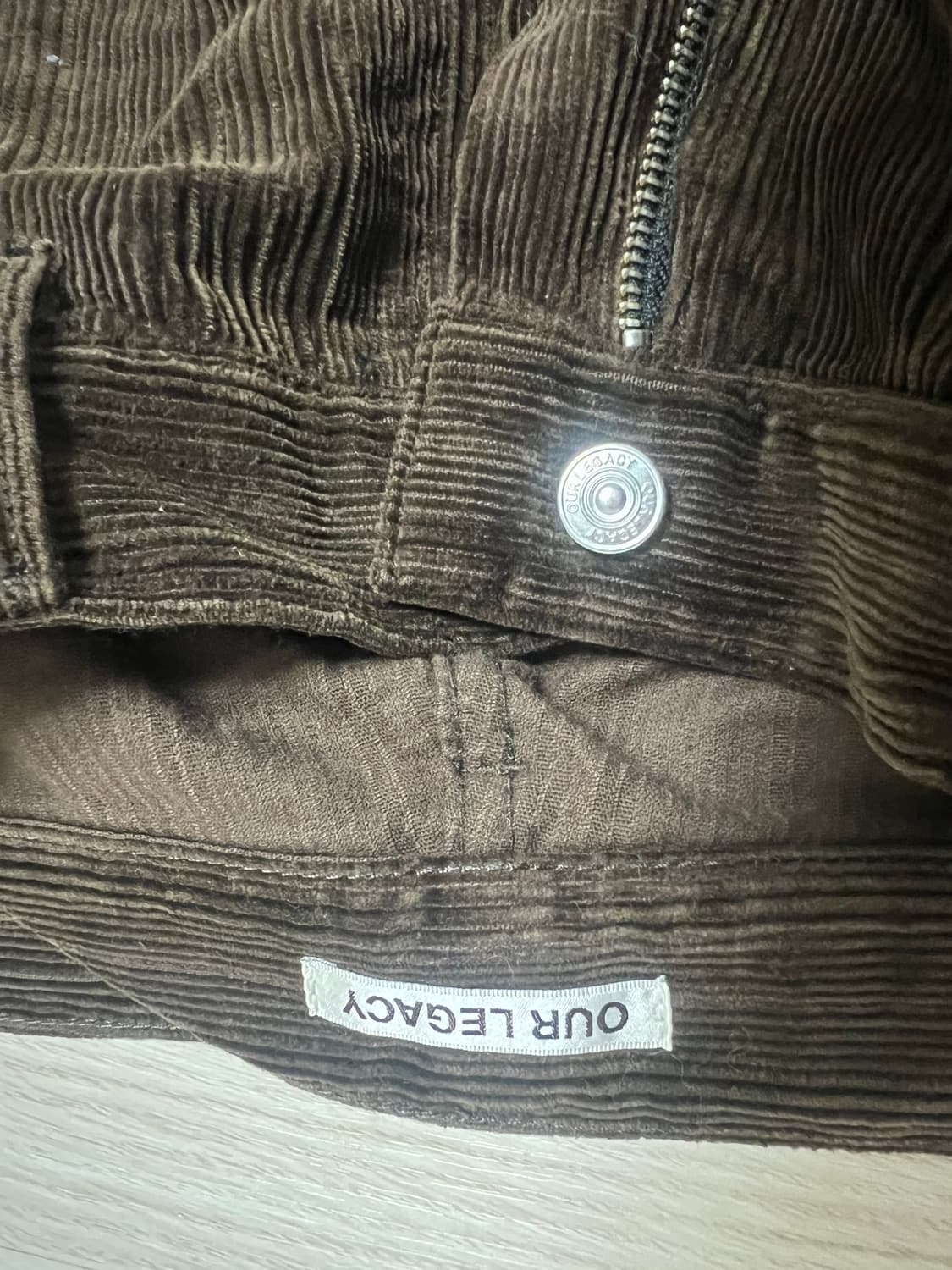 아워레가시/바스트컷 초콜렛 코듀로이 팬츠/46 상품이미지5