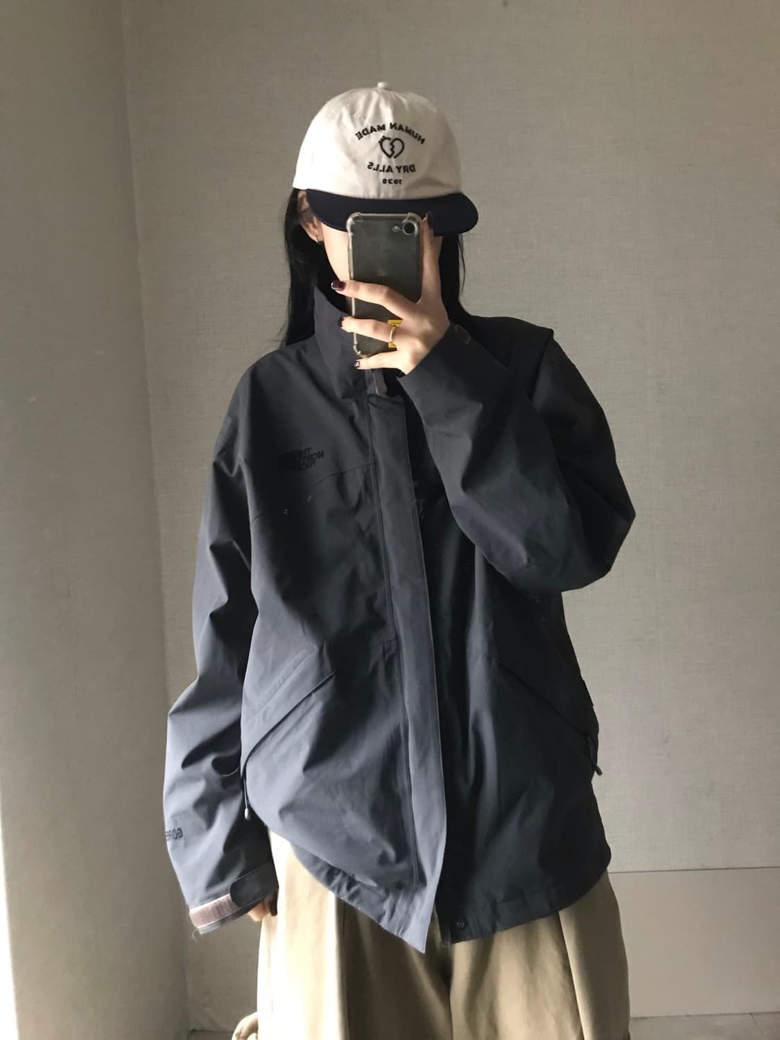 노페 그레이 고어텍스 바람막이 상품이미지2