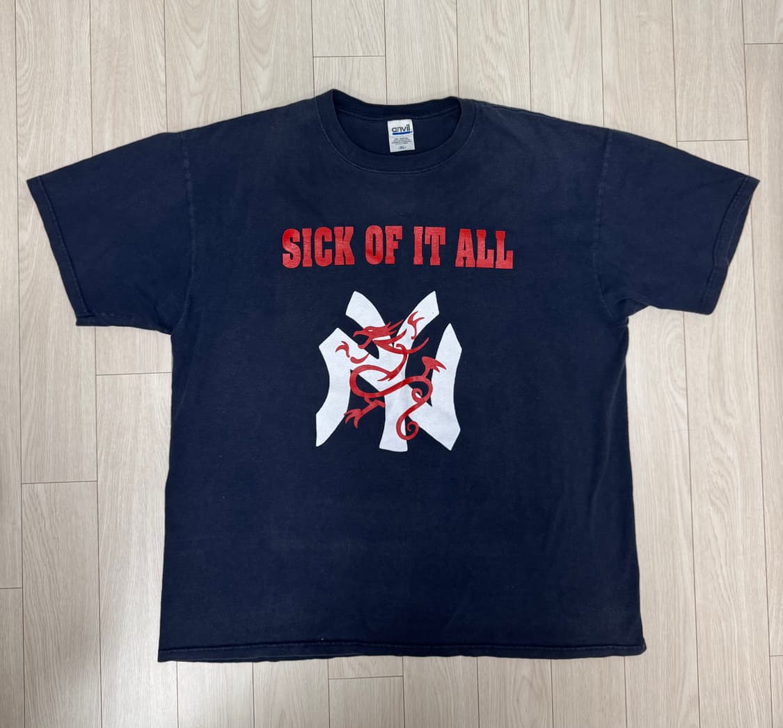 90s 식 오브 잇 올 sick of it all 빈티지 밴드 티셔츠 상품이미지1