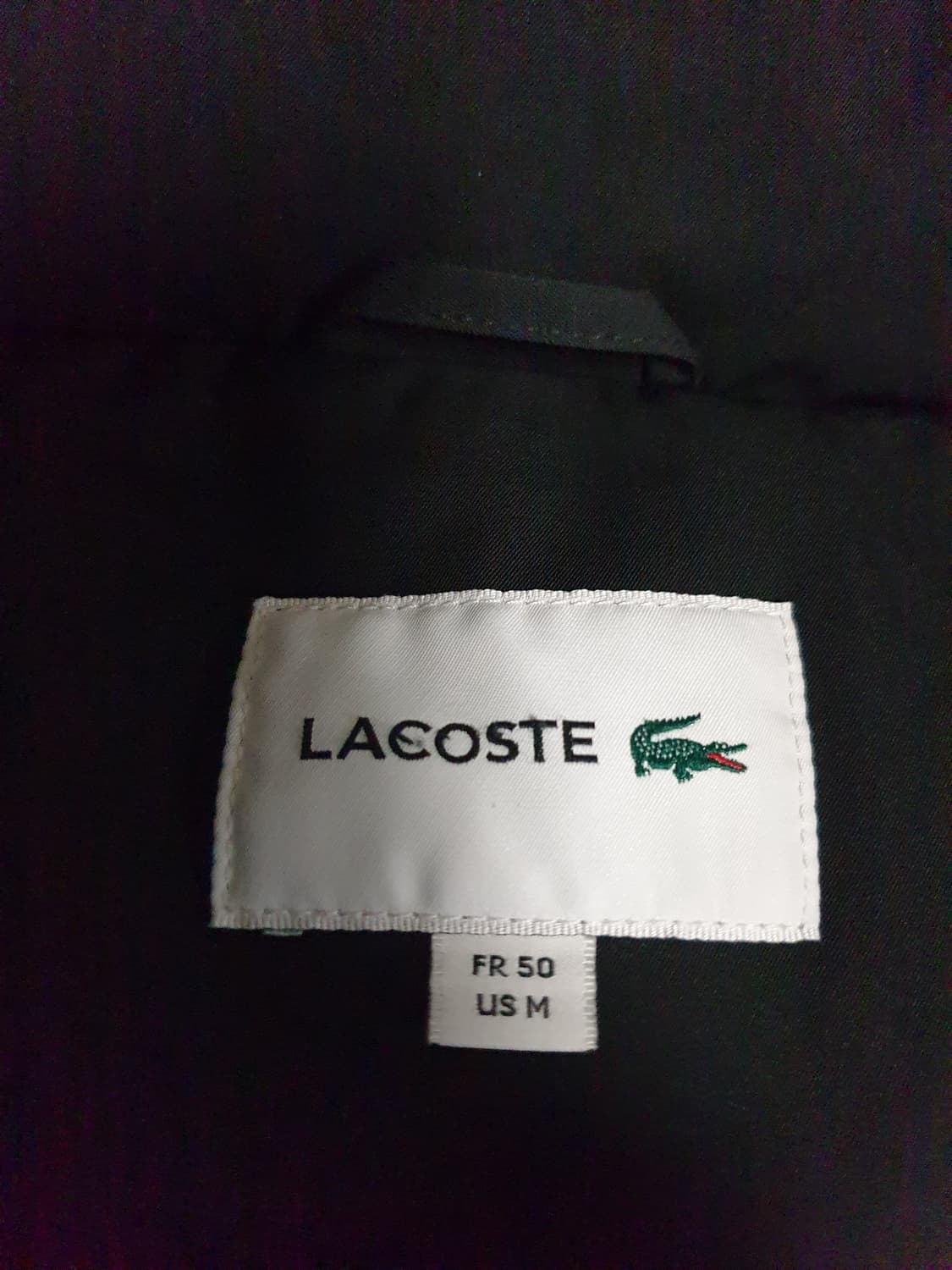 (23FW) 라코스테 하이넥 구스다운 숏 파카 블랙 (M) BH850E 상품이미지3