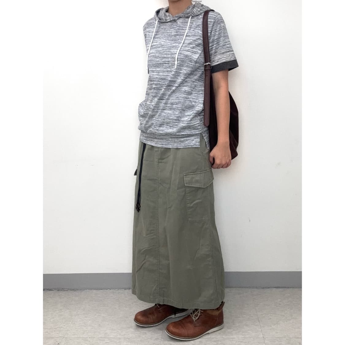 빈티지 그레이 후드티 상품이미지3