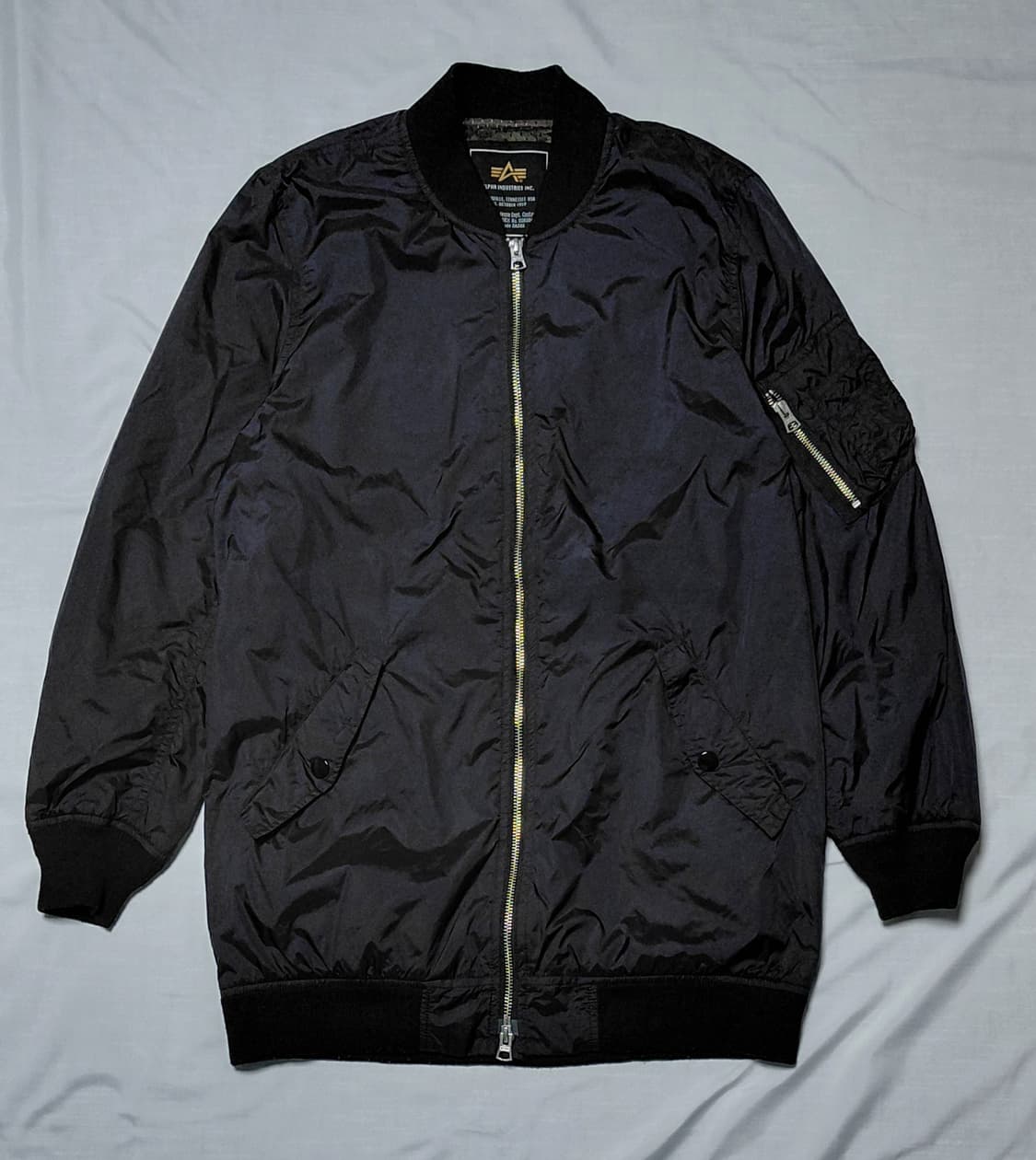 알파인더스트리 블랙 항공 자켓 M (무료배송) 상품이미지1