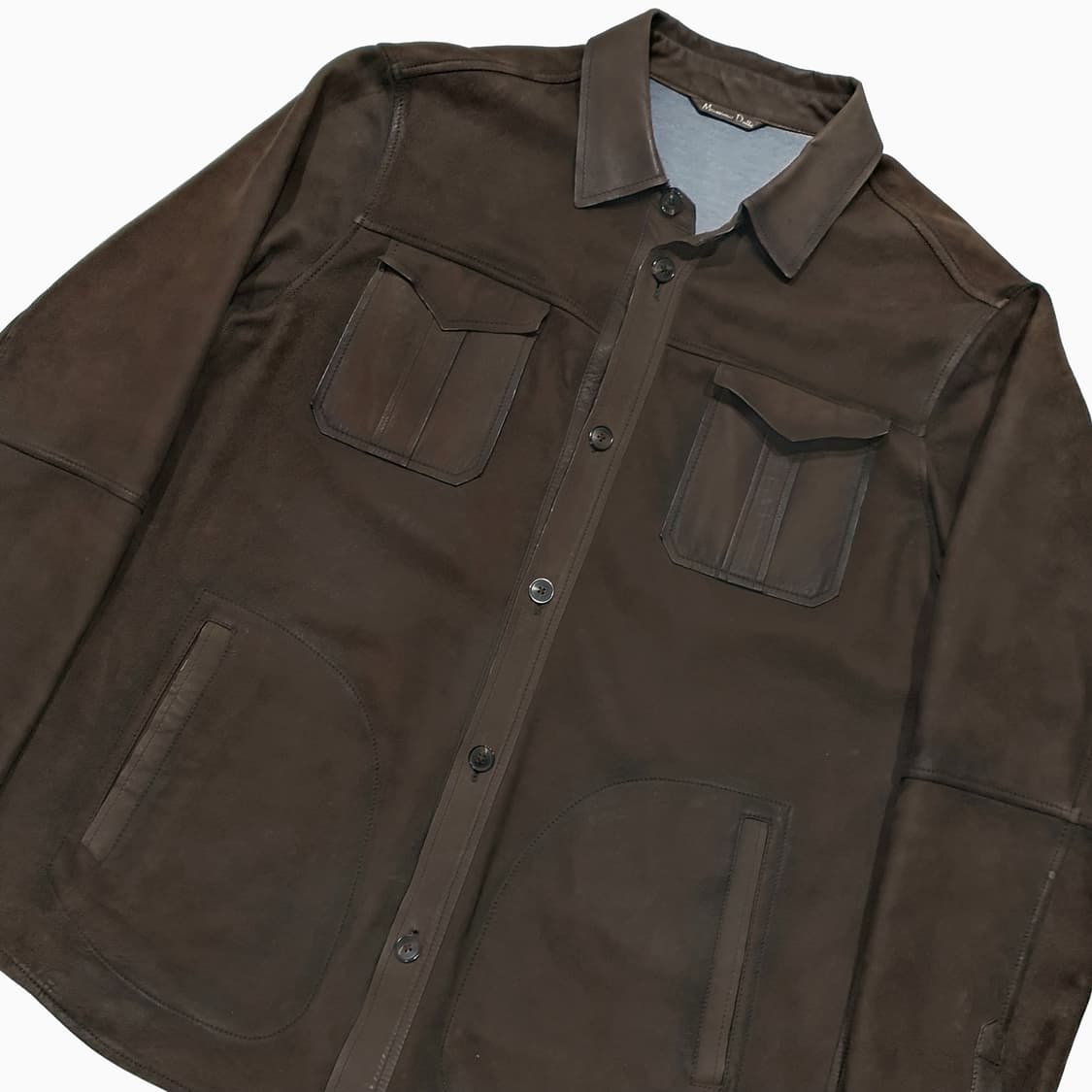 마시모두띠 양가죽 셔츠자켓 2xl (105-110) 상품이미지3