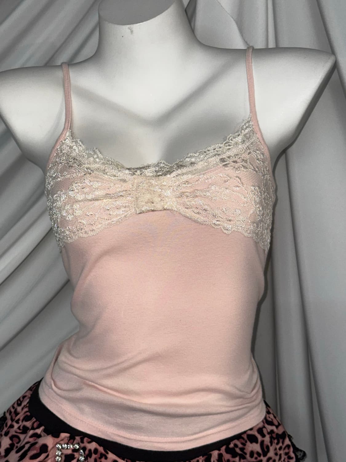 히메갸루 핑크 레오파드 프릴 코디세트  상품이미지5