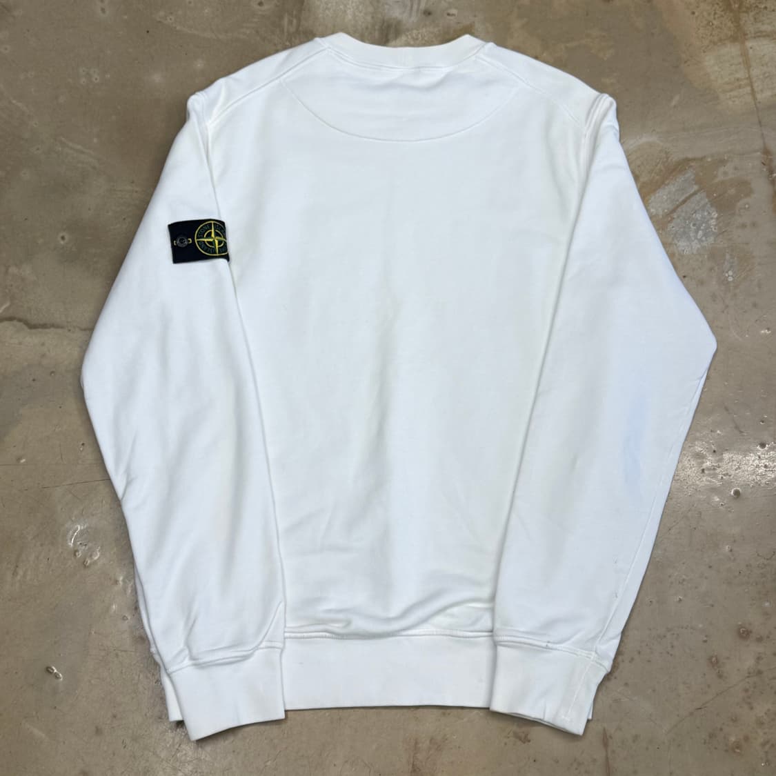 L 스톤아일랜드 화이트 맨투맨 상품이미지3