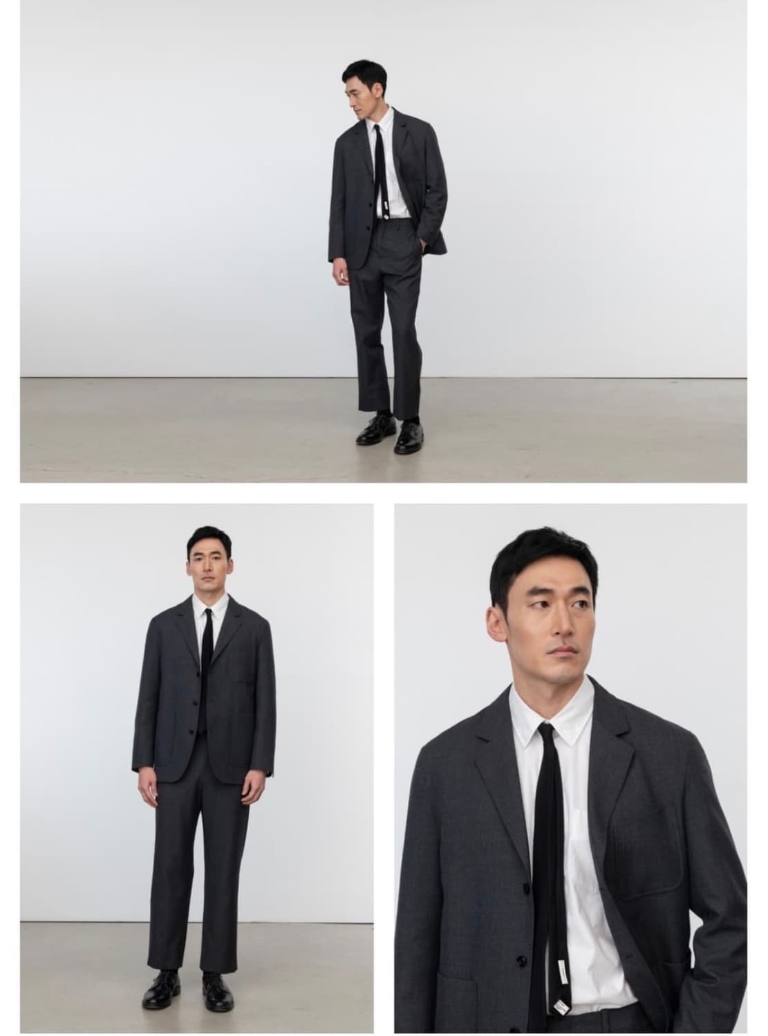 포터리 / 울 스포츠 셋업 다크그레이 / Size 2,2 상품이미지1