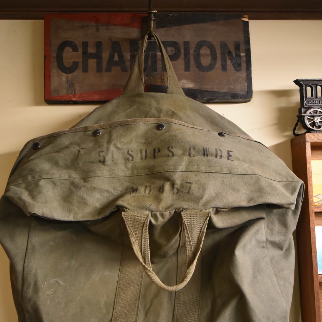 미군 오리지널 조종사 캔버스 키트백 S133 상품이미지4