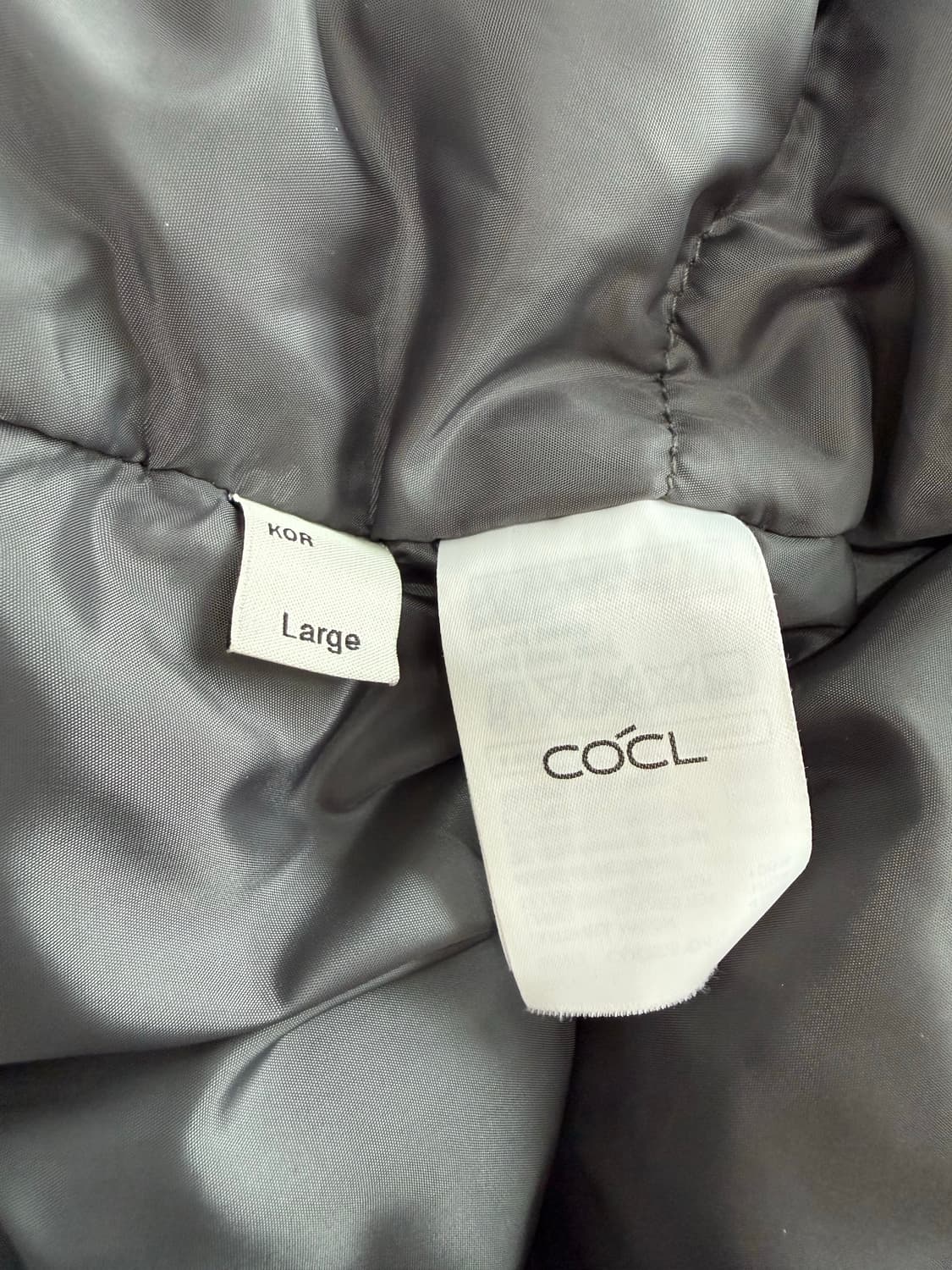 COCL 패딩 회색 상품이미지4