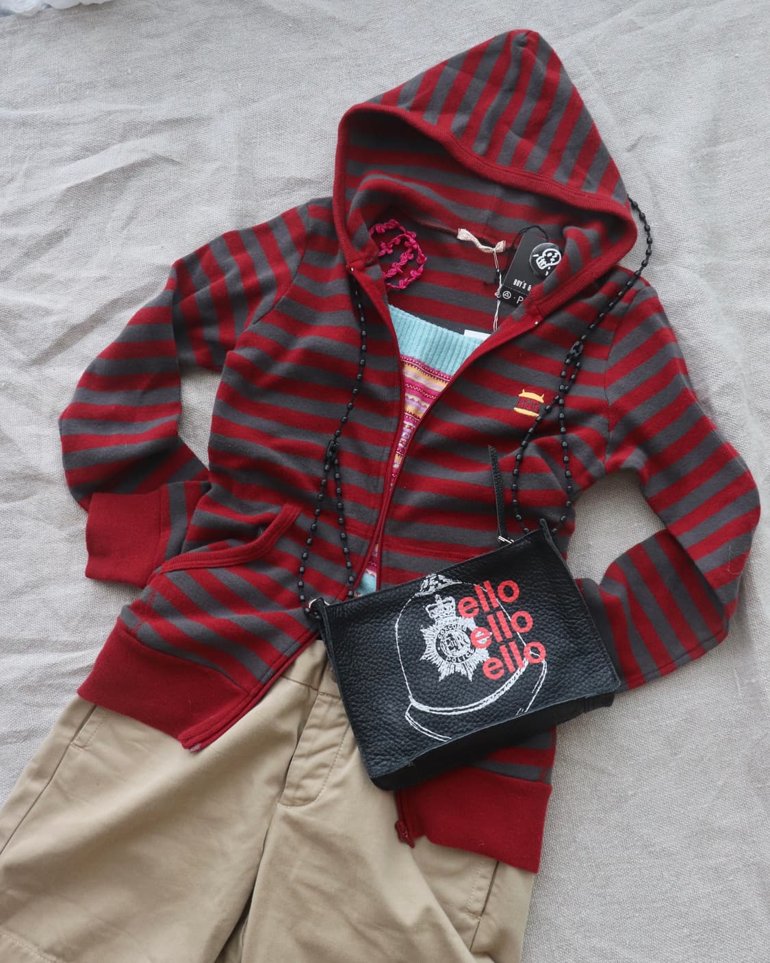 [Hysteric Glamour] Border Hoodie (새상품) 상품이미지1