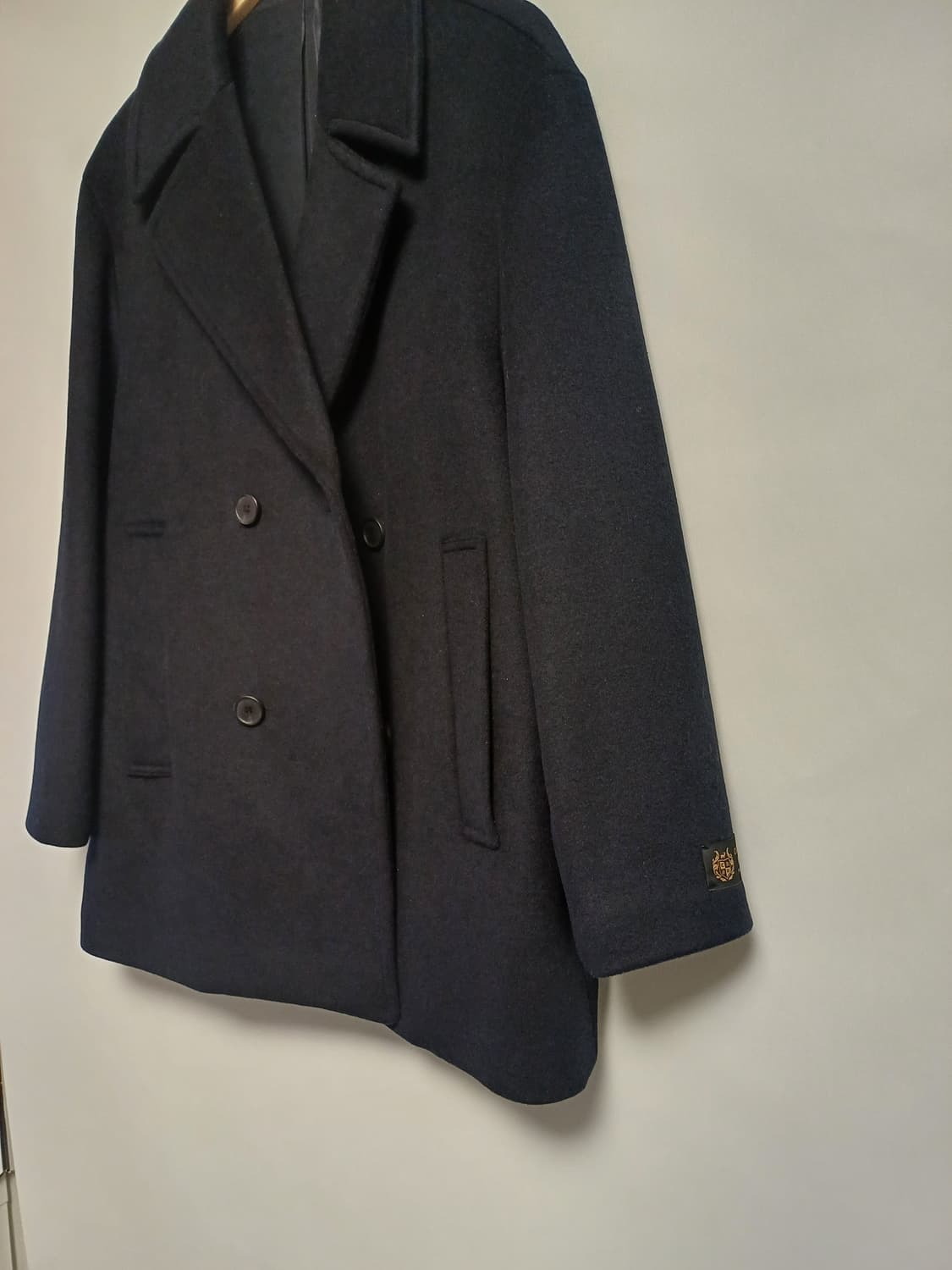 마인드브릿지 캐시미어 블렌드 더블 피코트 (네이비) 상품이미지6