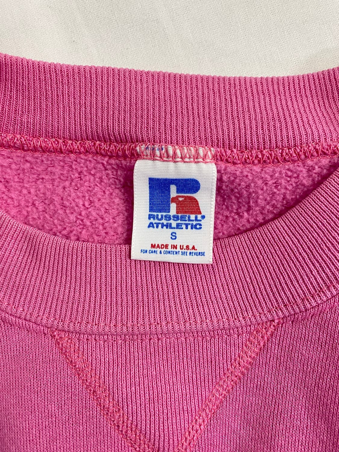 90s 러셀 에슬레틱 핑크 스웻셔츠 맨투맨 S <572> 상품이미지4