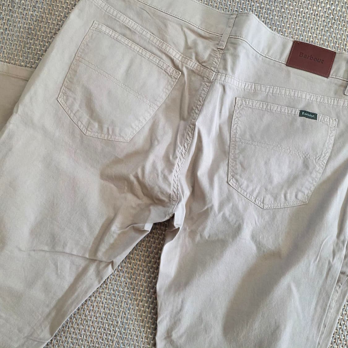 Barbour 바버 스페니시 초경량 폽플린 최상급 코튼 치노 베이지 팬츠 상품이미지8