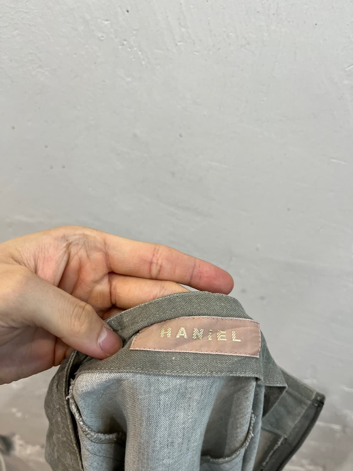 HANIEL 린넨 랩 스커트 치마 Made in JAPAN  상품이미지6