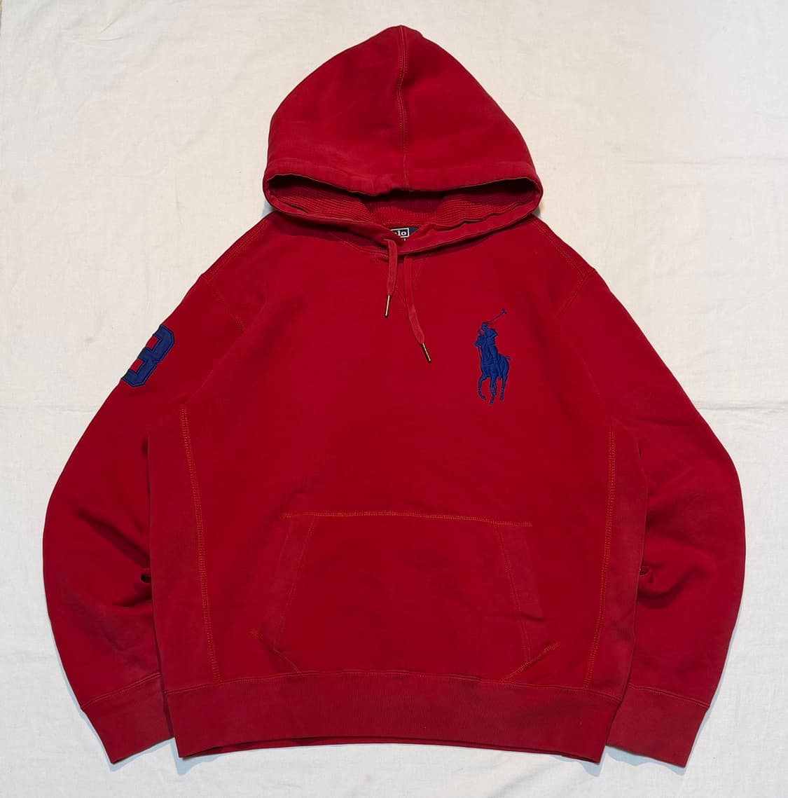 폴로 랄프로렌 빅포니 후드티 레드 상품이미지1