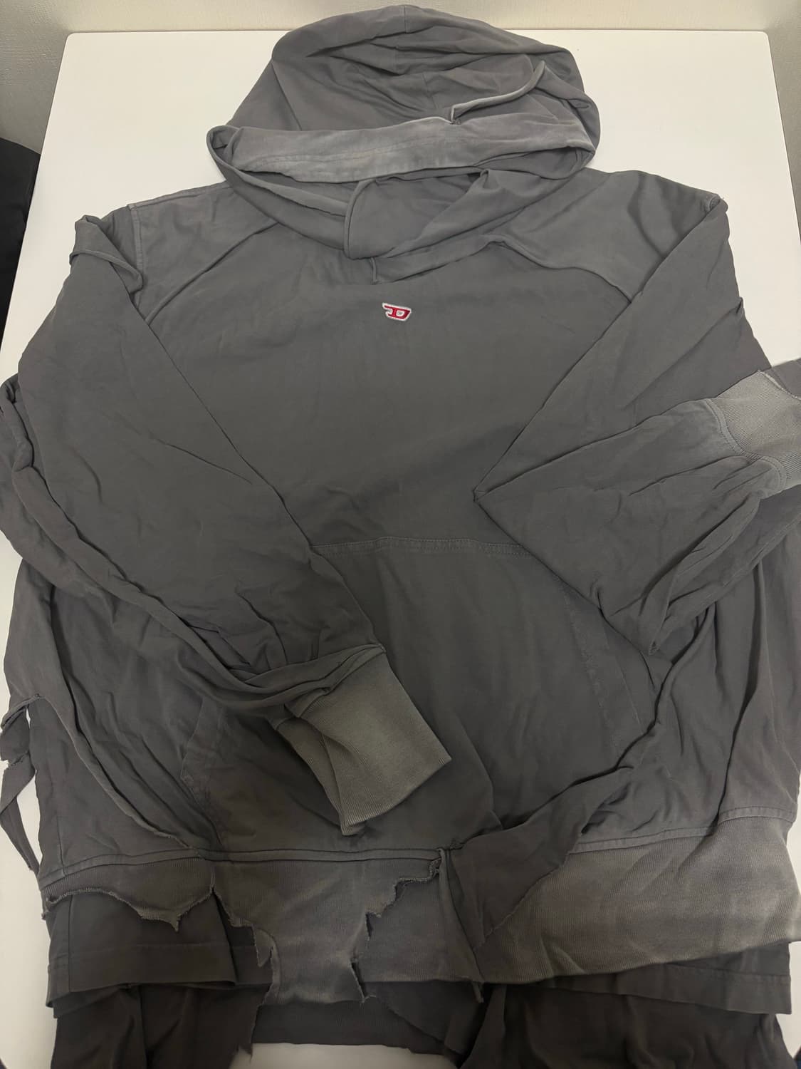 디젤 STRAHOOP 디스트로이드 후드티 상품이미지2