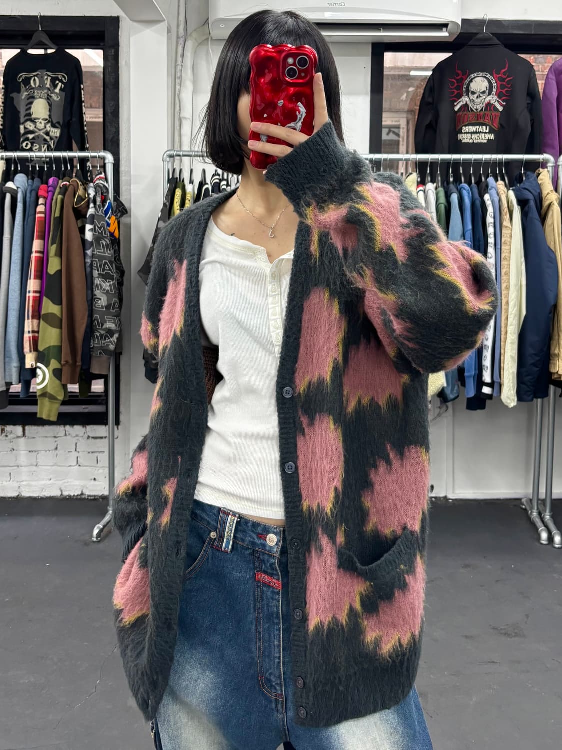 오베이 모헤어 가디건 상품이미지2