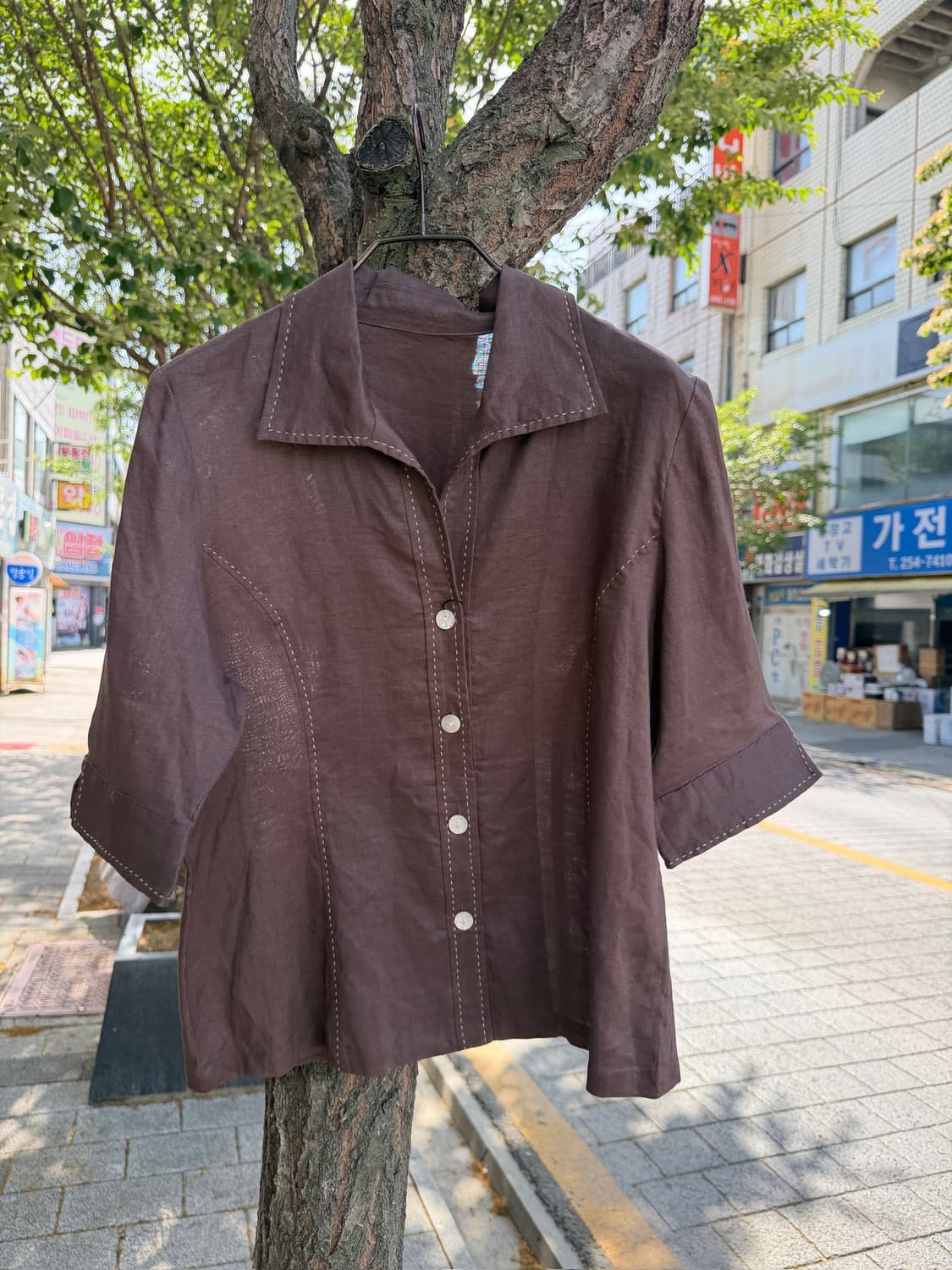 Silk Road Linen Stitch Open Collar Jack 상품이미지1