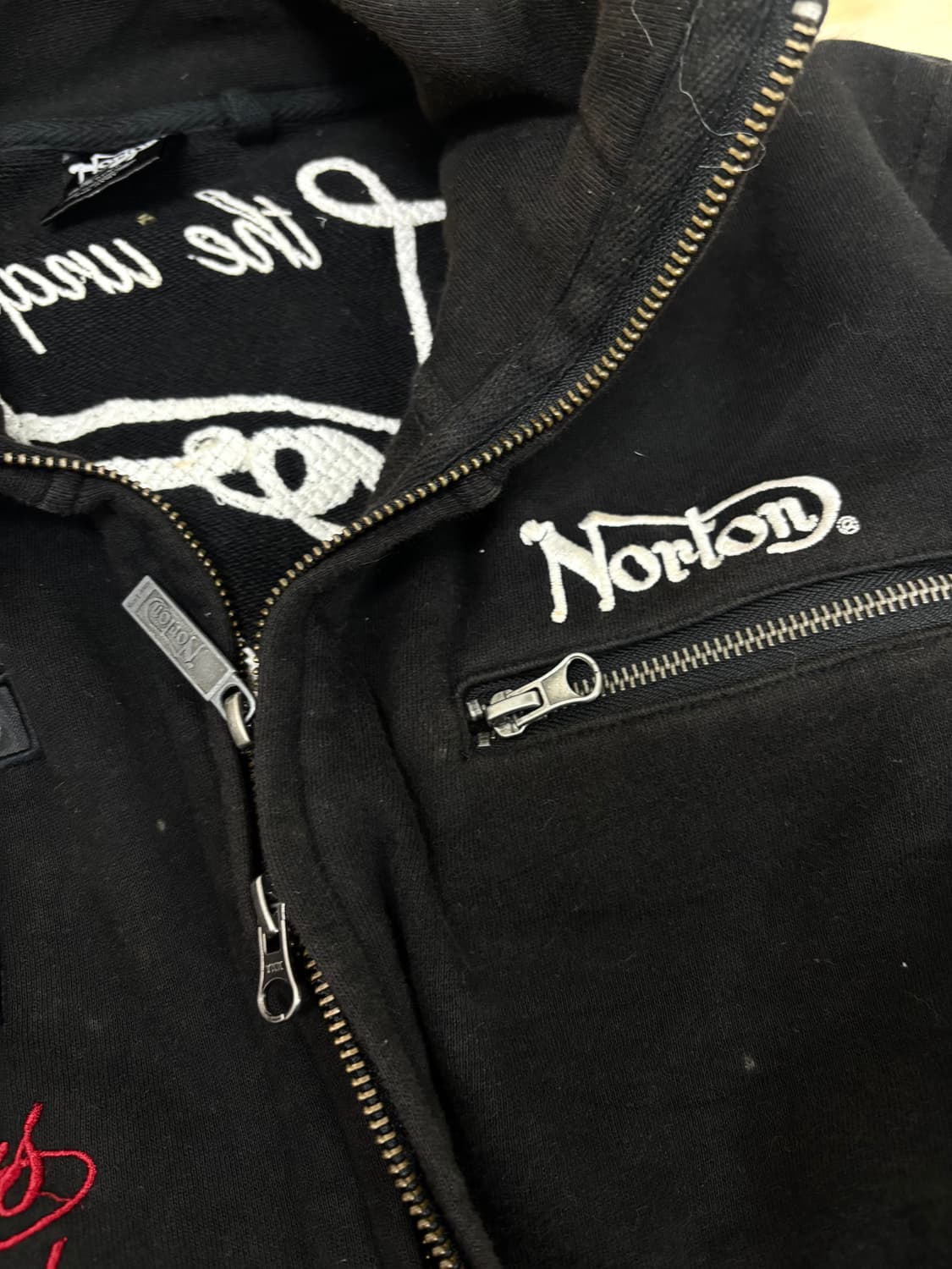 [Norton]Biker Print Bono-Hoodie 2-way Zi 상품이미지9