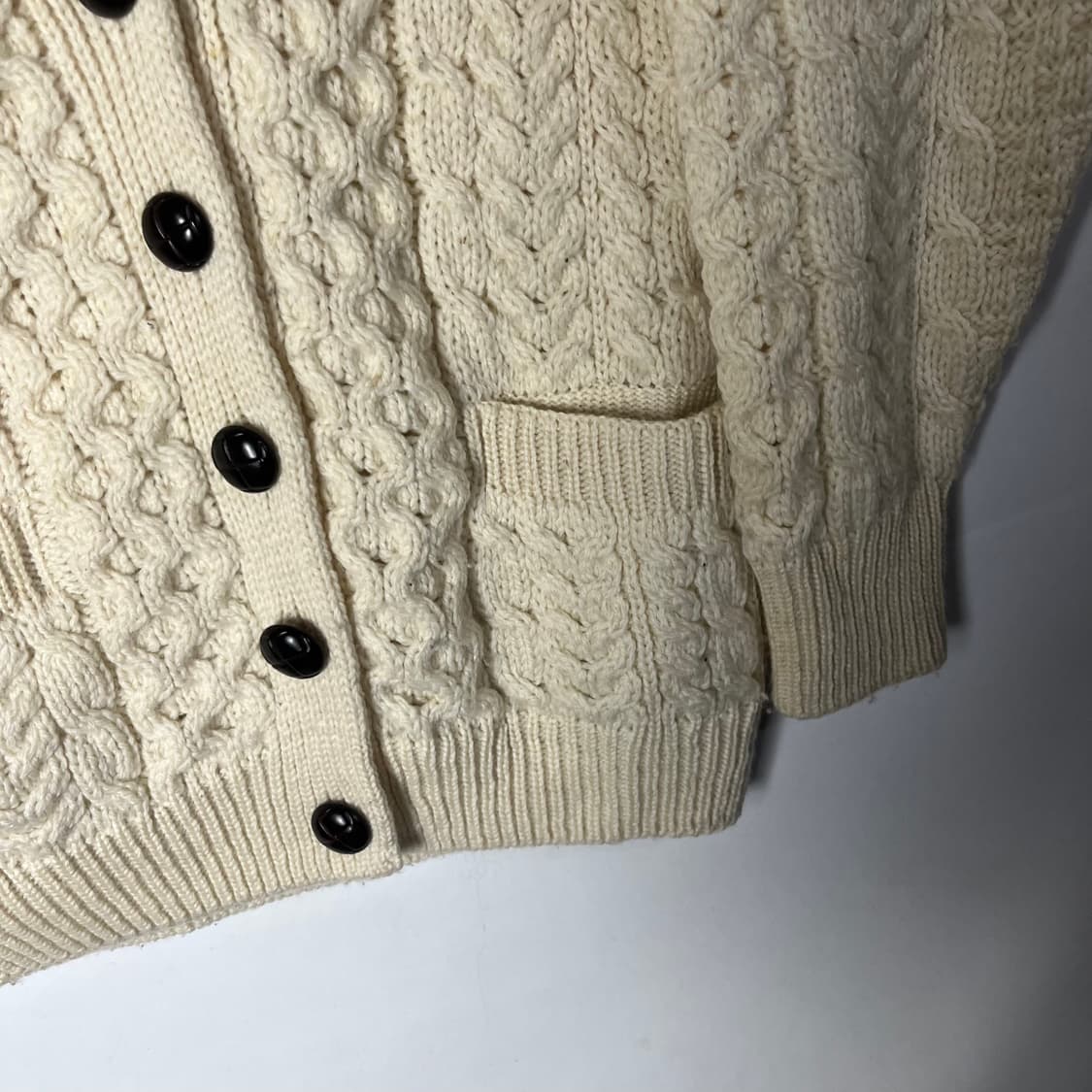 [Aran Woollen Mills] 아란 케이블 울 가디건 상품이미지4
