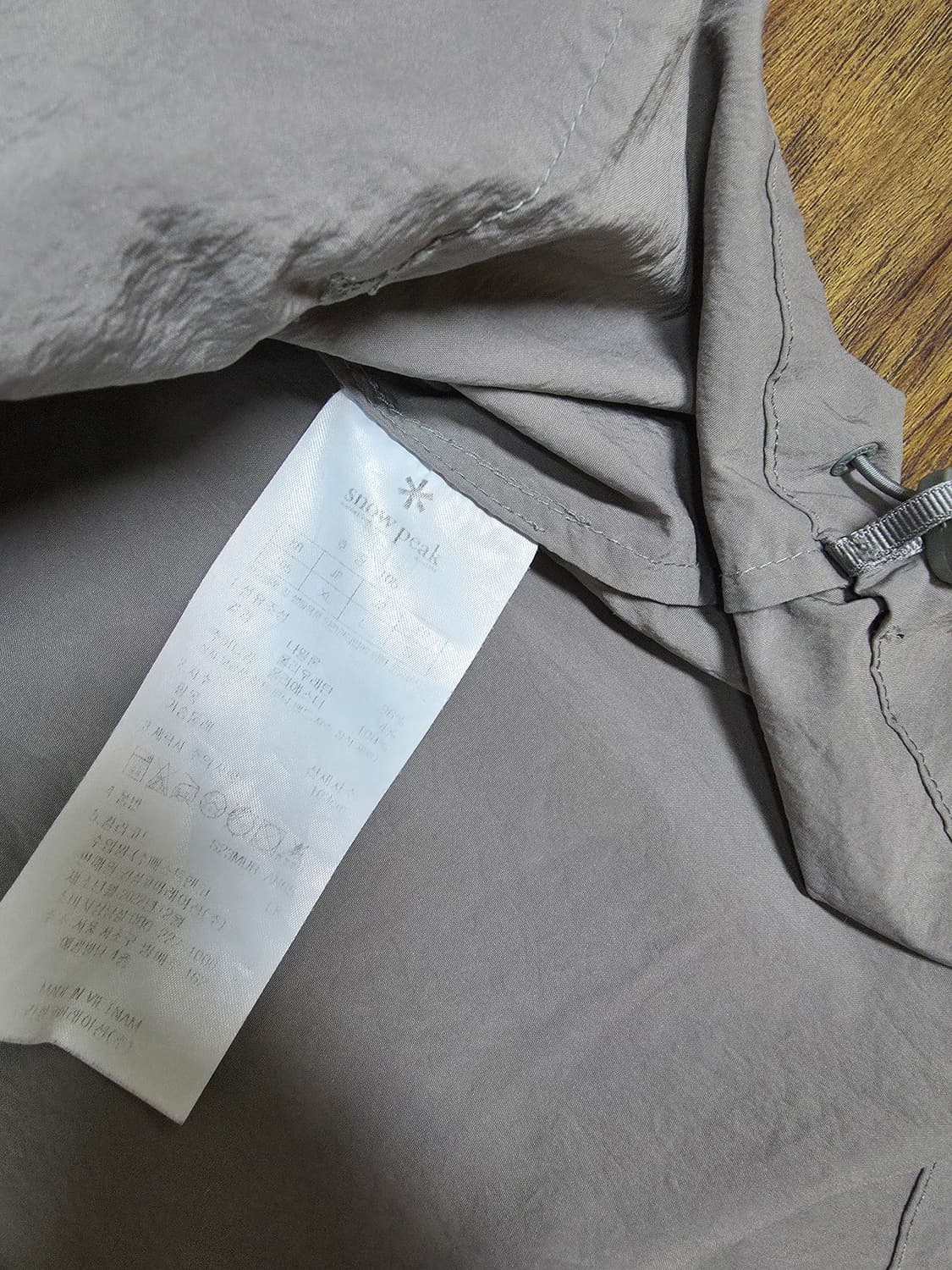 스노우피크 나일론 반팔 아노락후드 상품이미지6