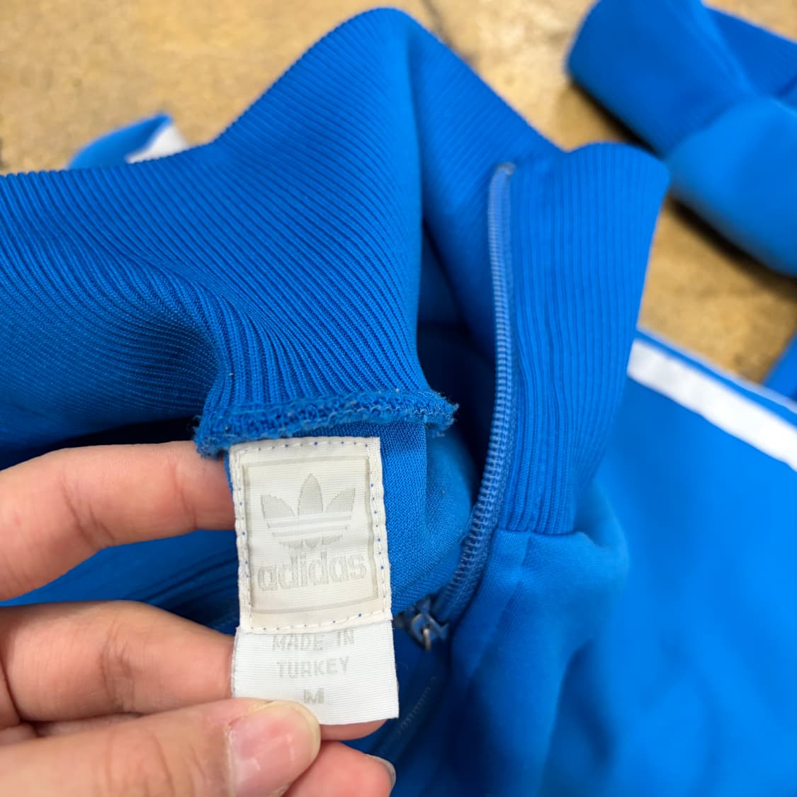 아디다스 오리지널 스포츠 블루 져지 트랙탑 상품이미지5