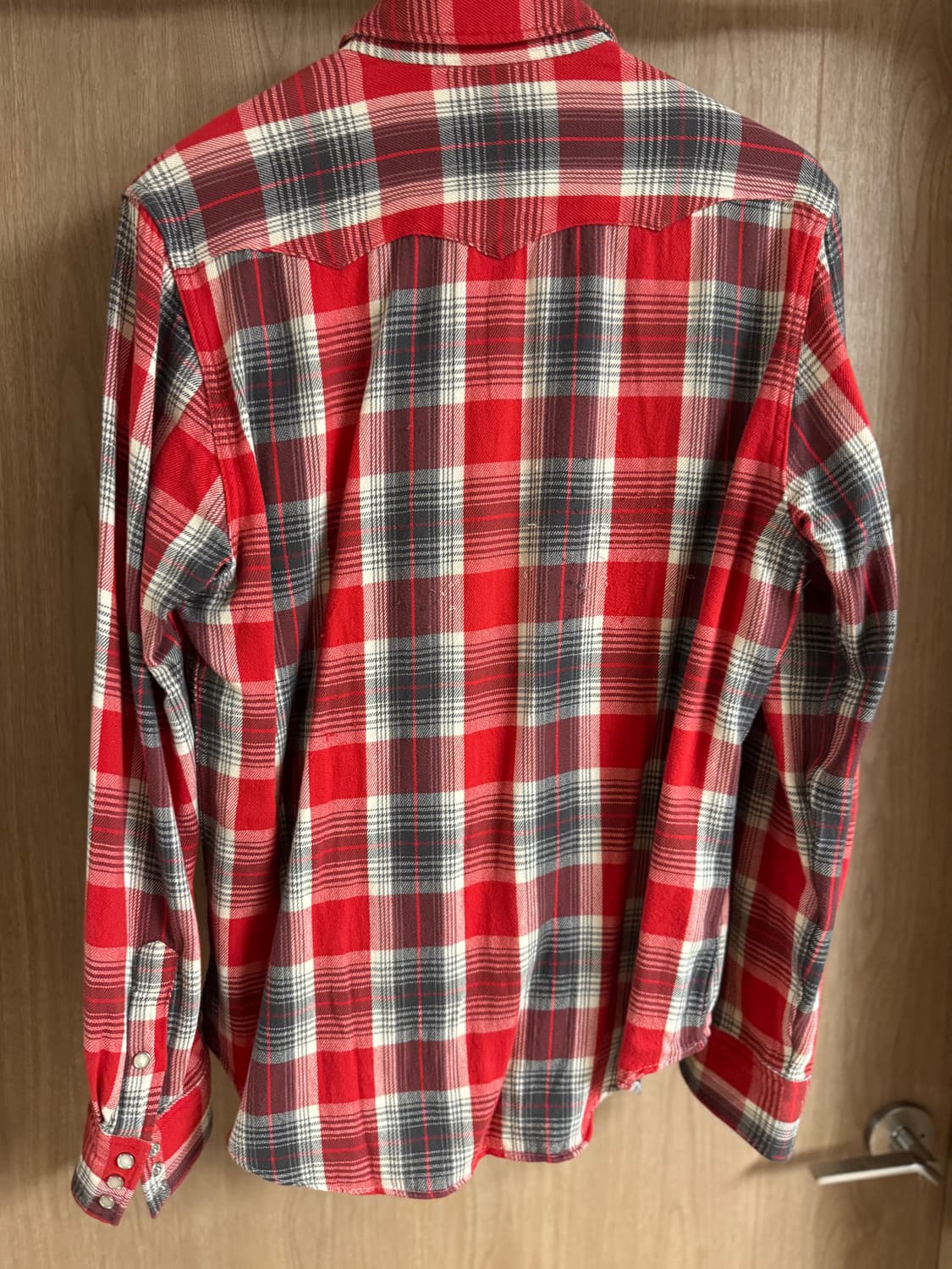 더블알엘(RRL) 버팔로 플래드 웨스턴 트윌 워크 셔츠 L사이즈 상품이미지3