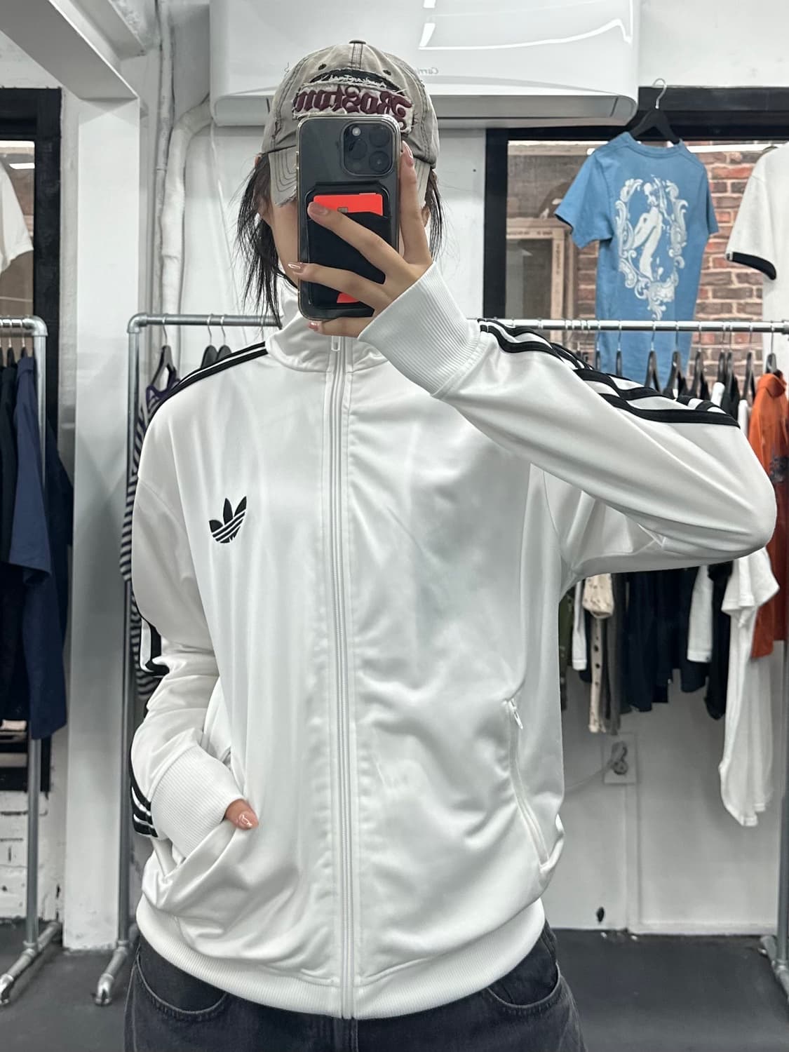 아디다스 구 파이어버드 화이트 져지 상품이미지3