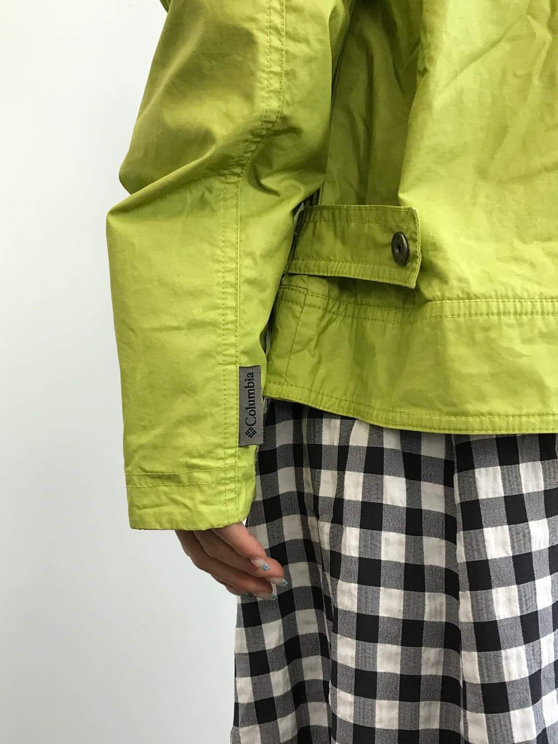 Columbia Lime Green Zip Up Windbreaker 상품이미지4