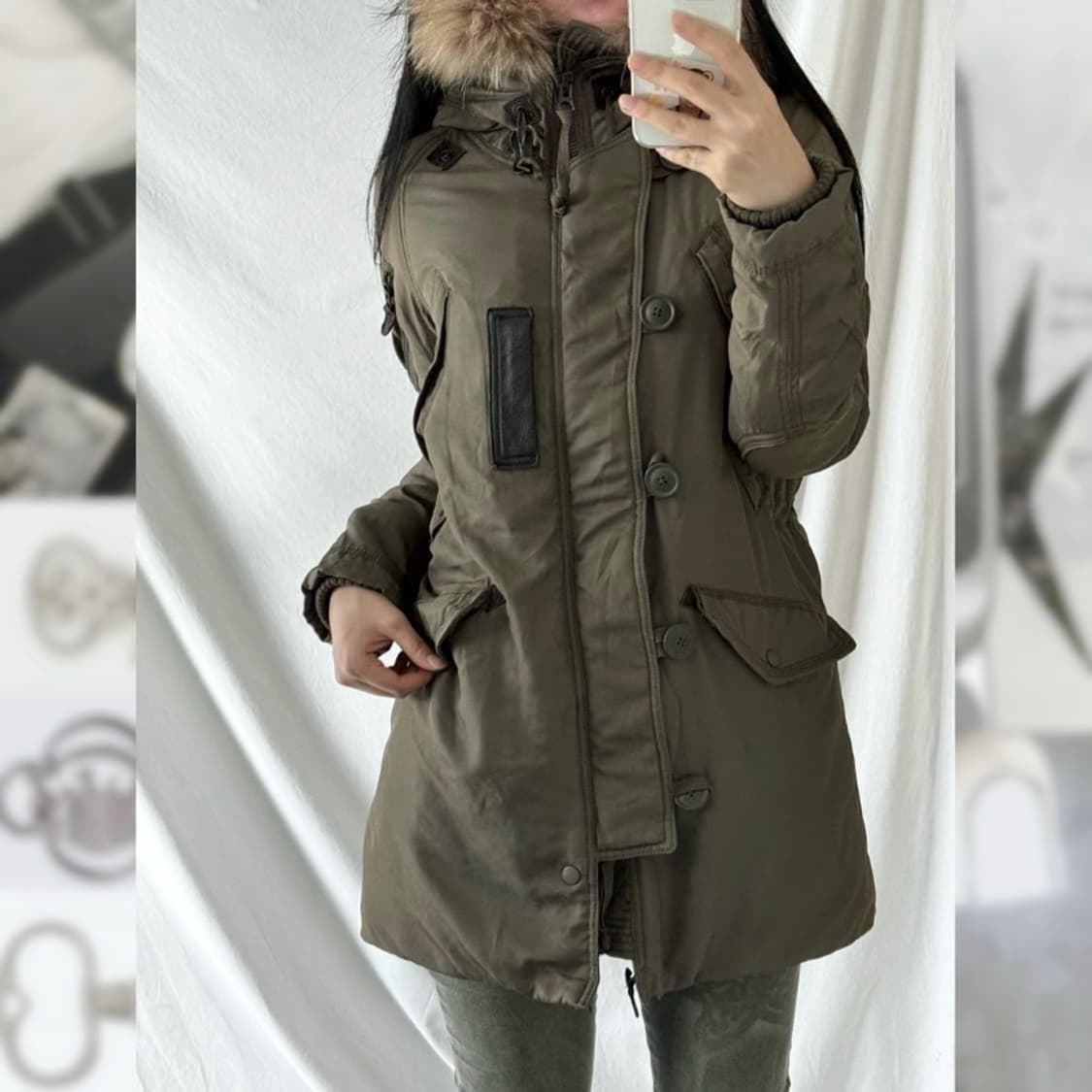 GOA 라쿤퍼 파카 야상 상품이미지3