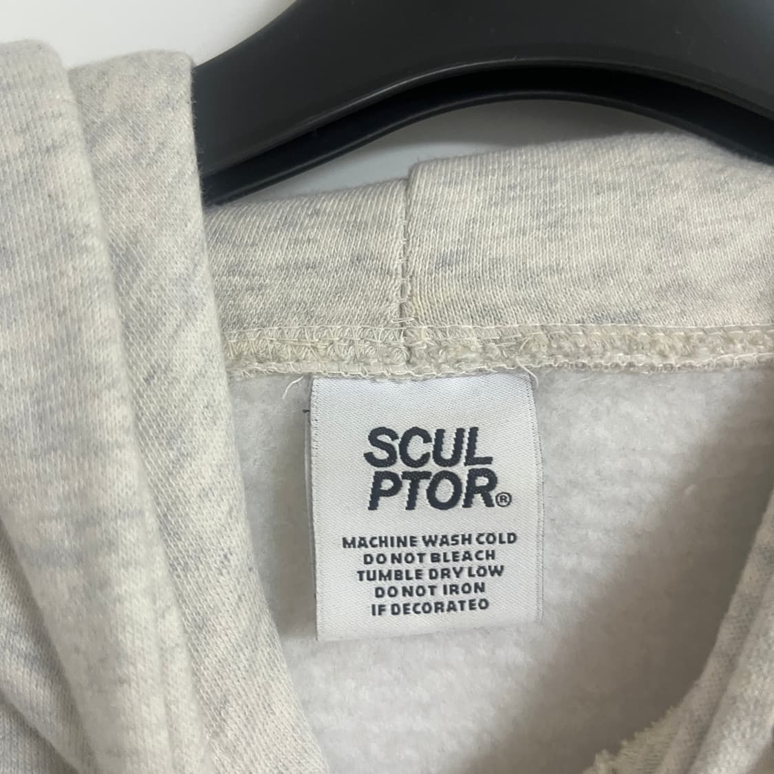 스컬프터 크롭후디 오트밀 상품이미지4