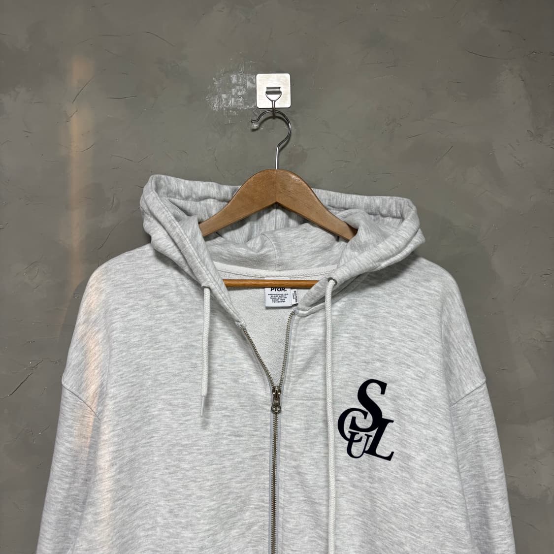 스컬프터 후드집업 멜란지그레이 상품이미지2