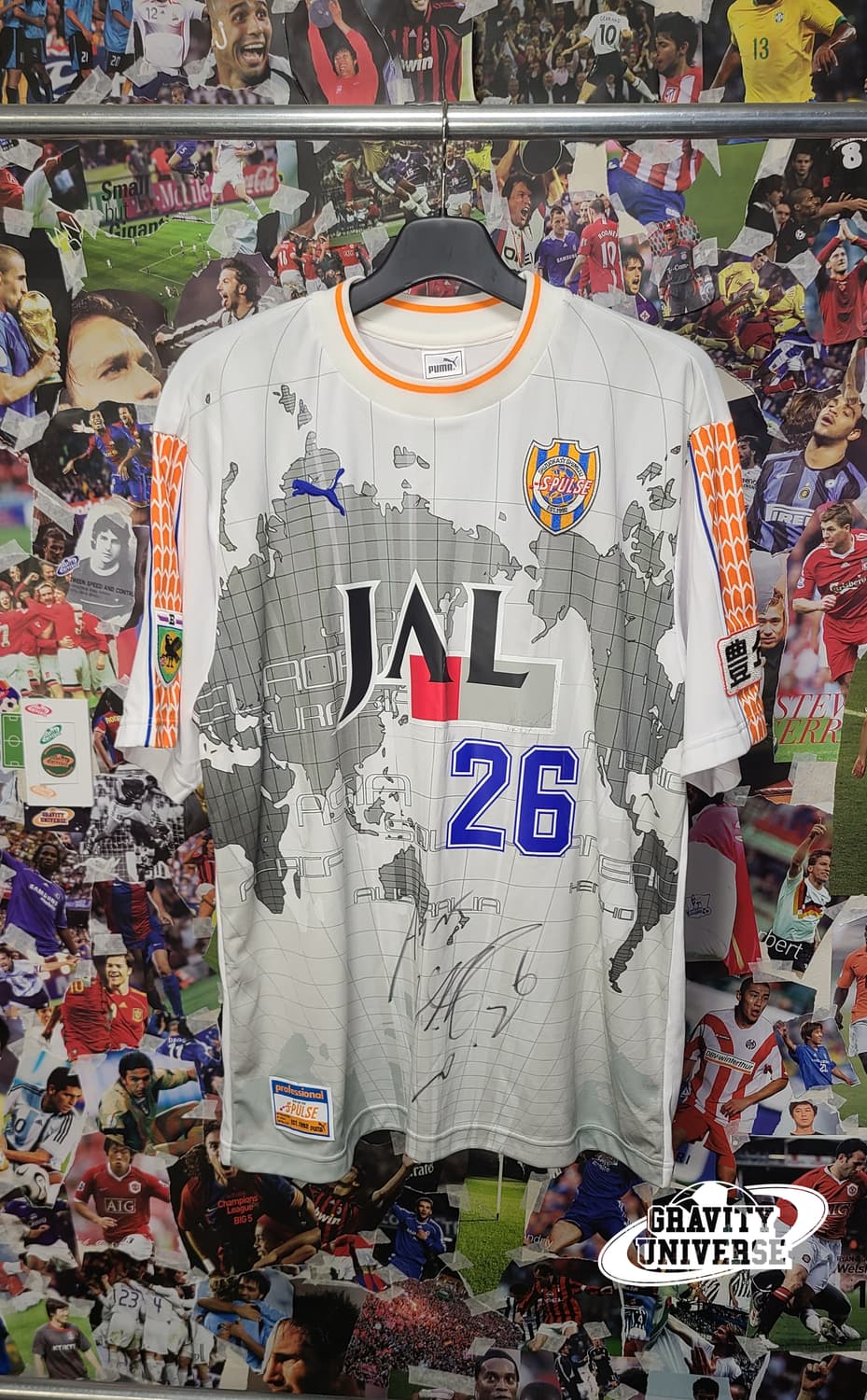 시미즈 S-펄스 02시즌 안정환 싸인 유니폼 상품이미지1