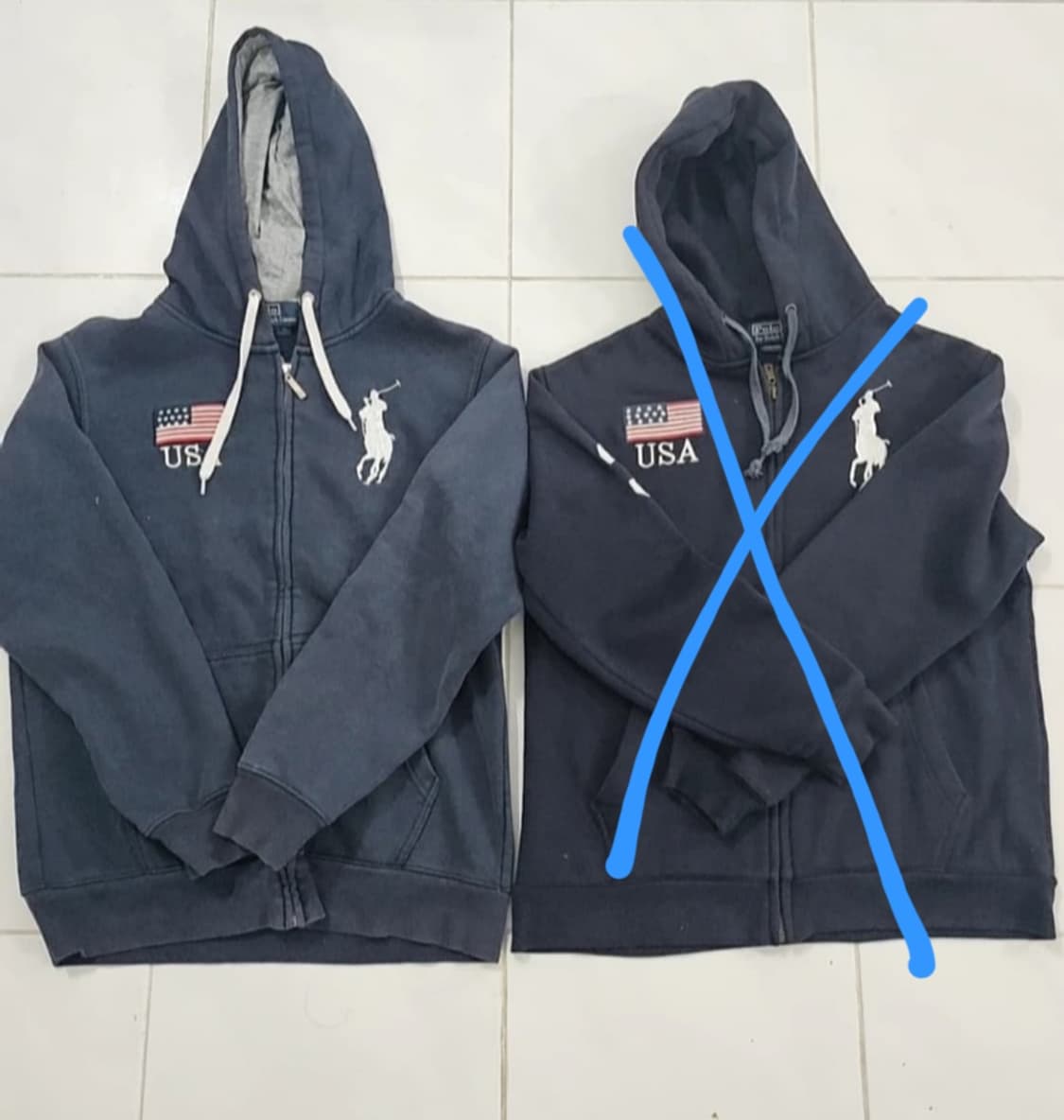 폴로 빅포니 성조기 후드집업 상품이미지1