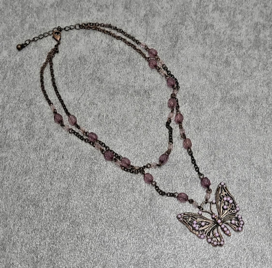 vintage butterfly necklace 상품이미지4