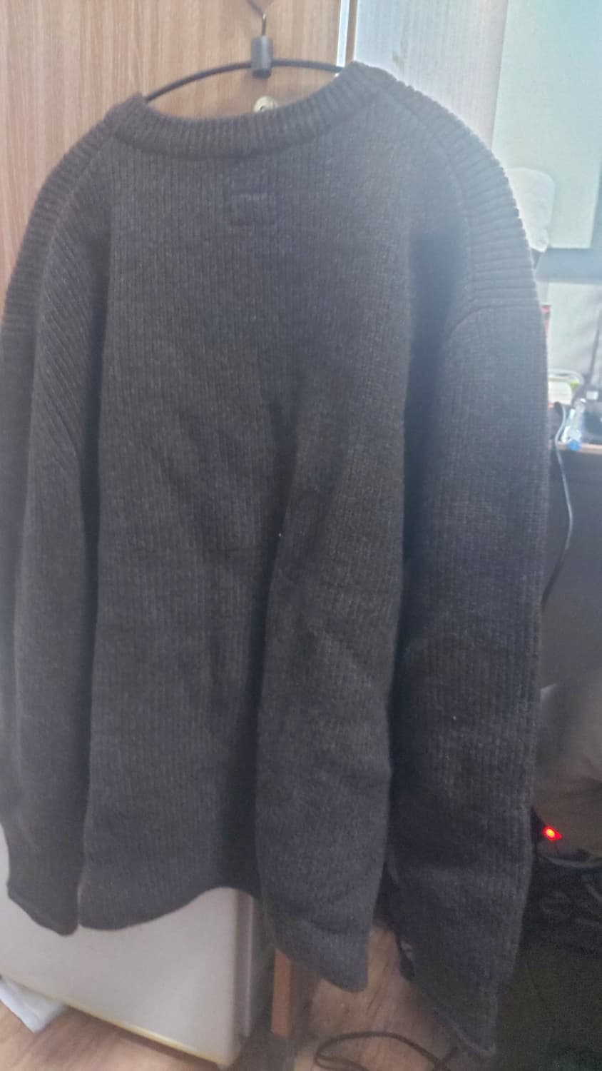 [1]러프사이드 브이넥 울 가디건 바크 상품이미지3