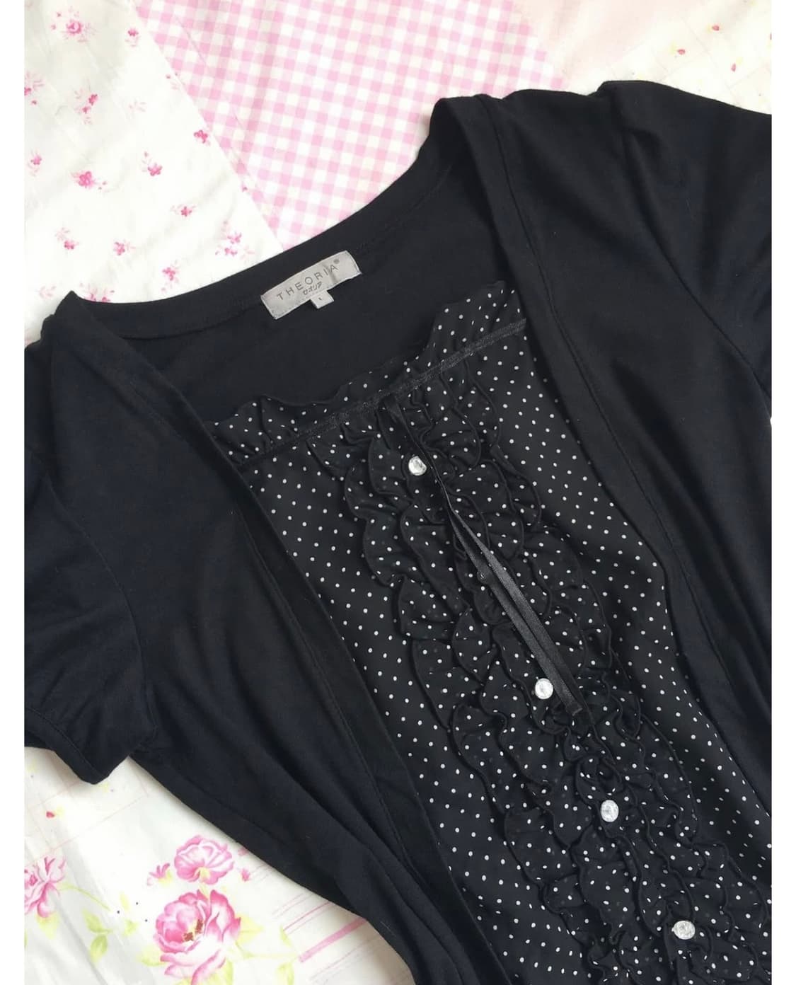 빈티지 로걀 도트 탑 상품이미지2